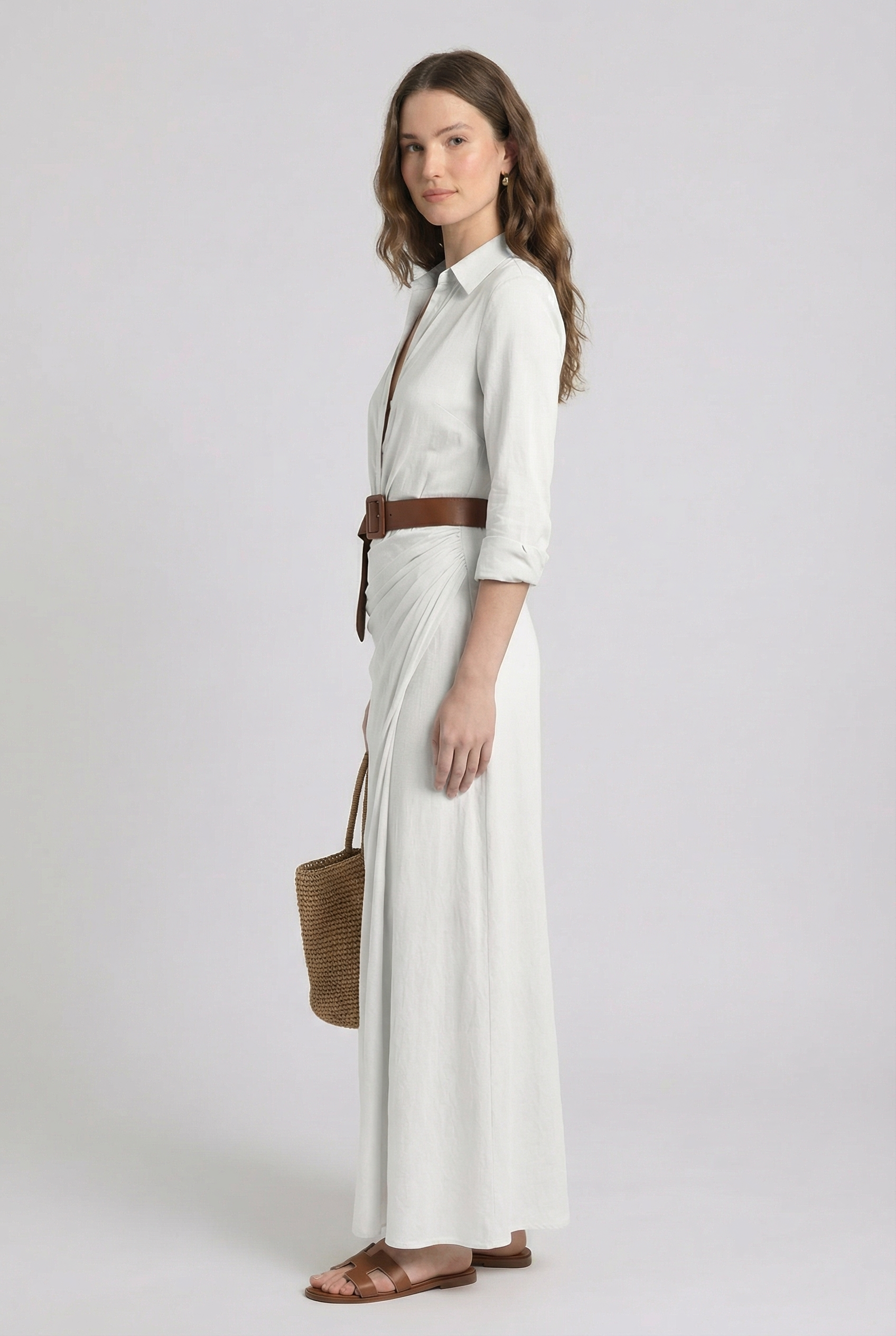 THE MARLOWE BELTED MAXI DRESS