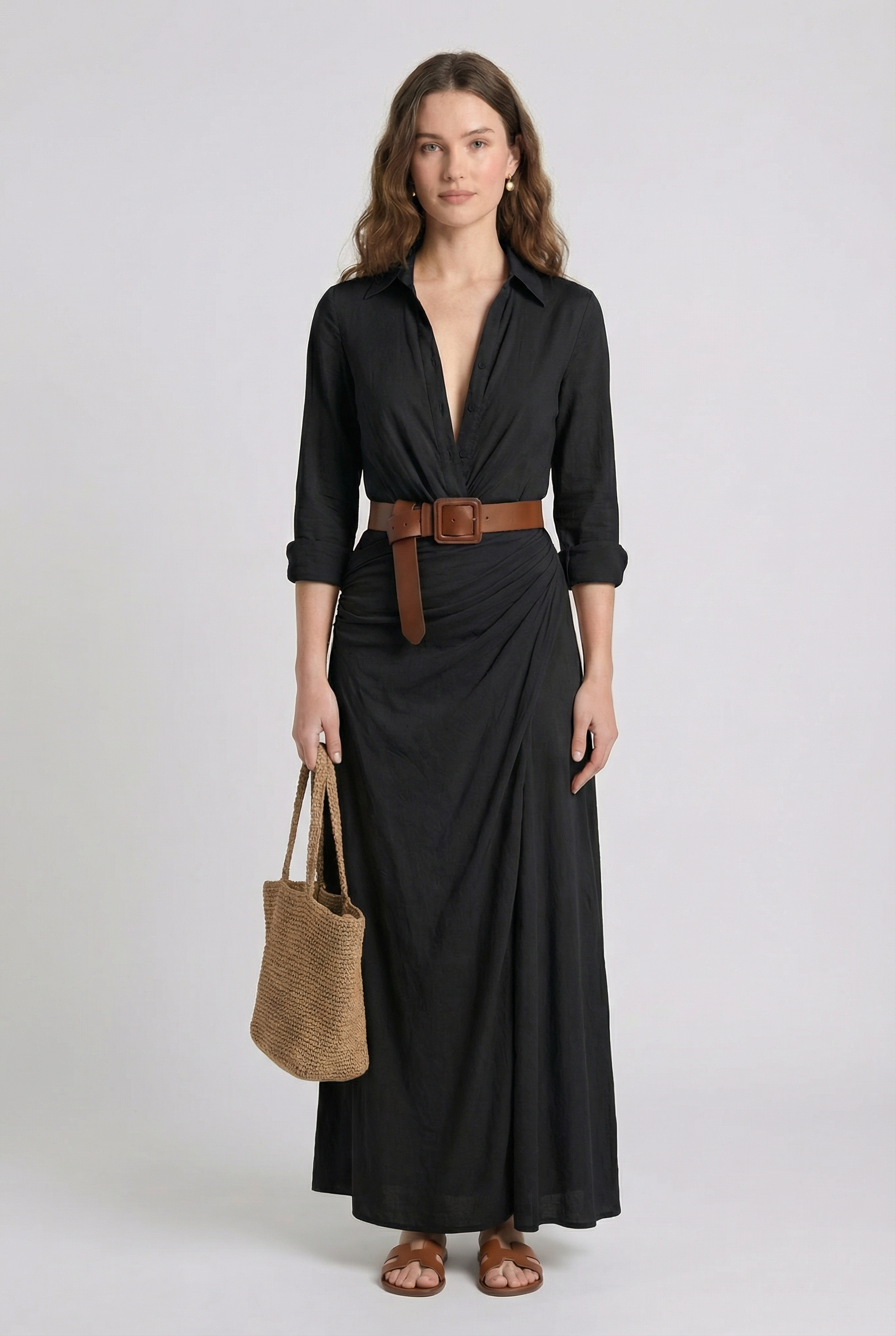 THE MARLOWE BELTED MAXI DRESS