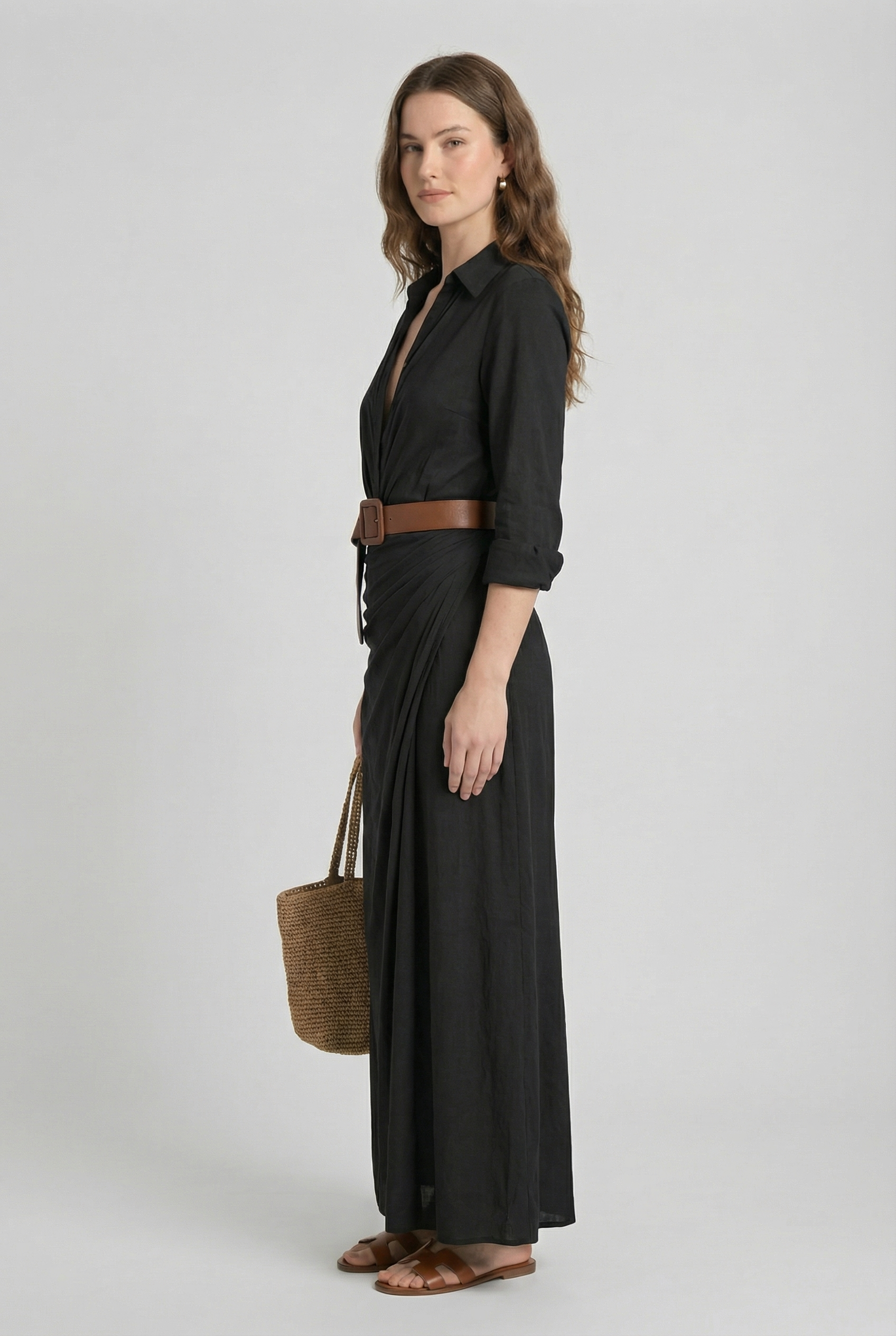 THE MARLOWE BELTED MAXI DRESS