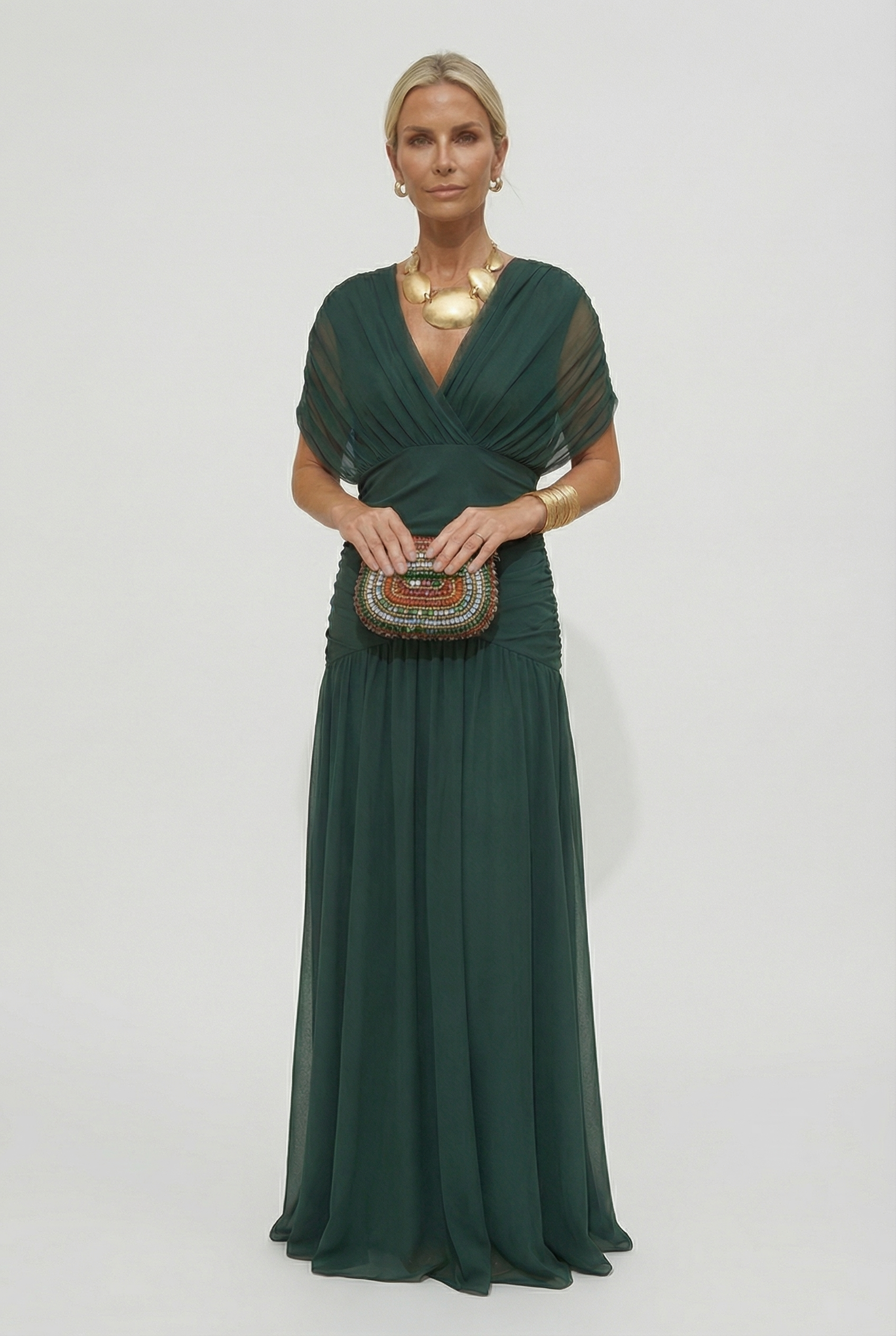THE PRIMROSE V-NECK MAXI DRESS