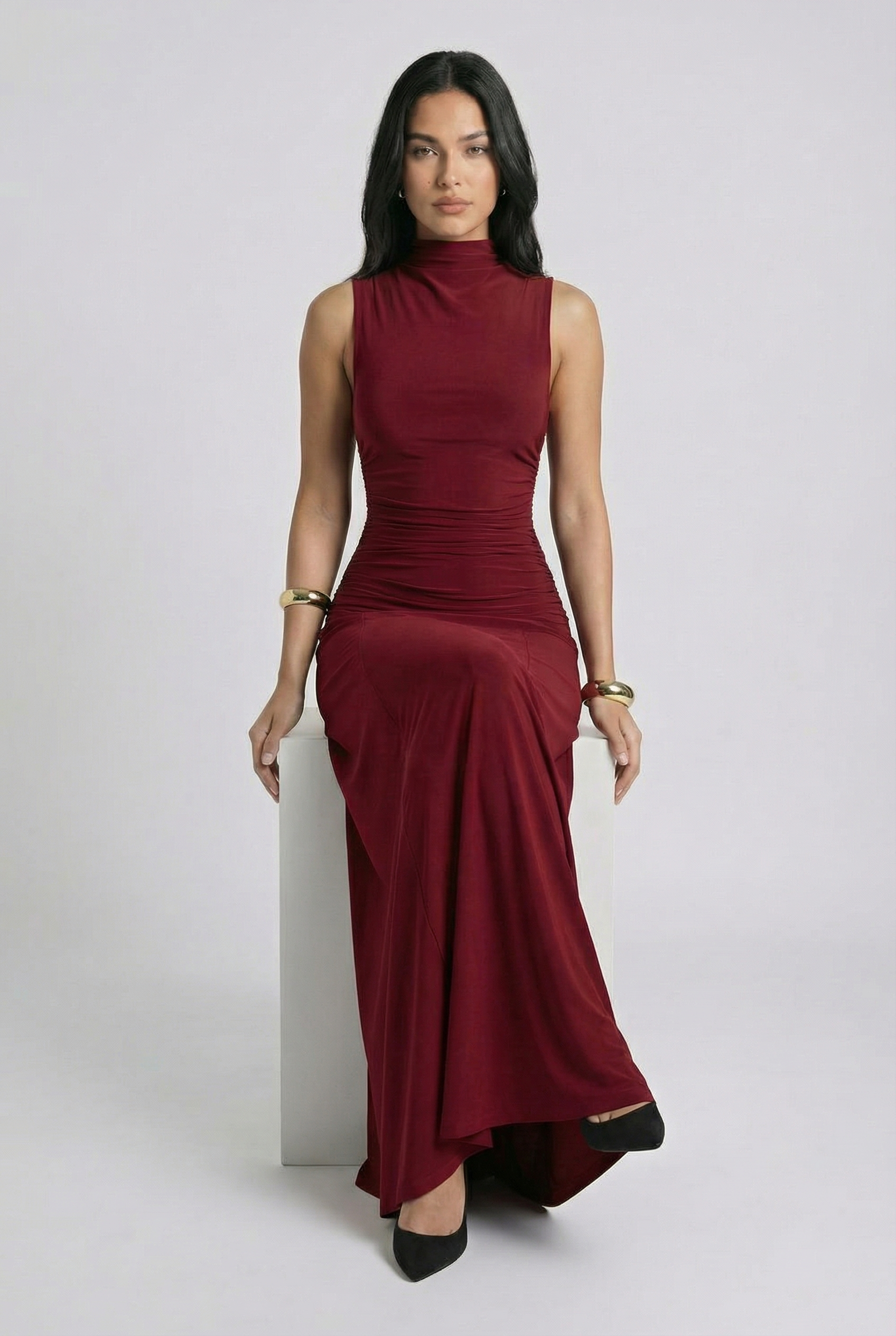 THE HADLEY HIGH NECK MAXI DRESS