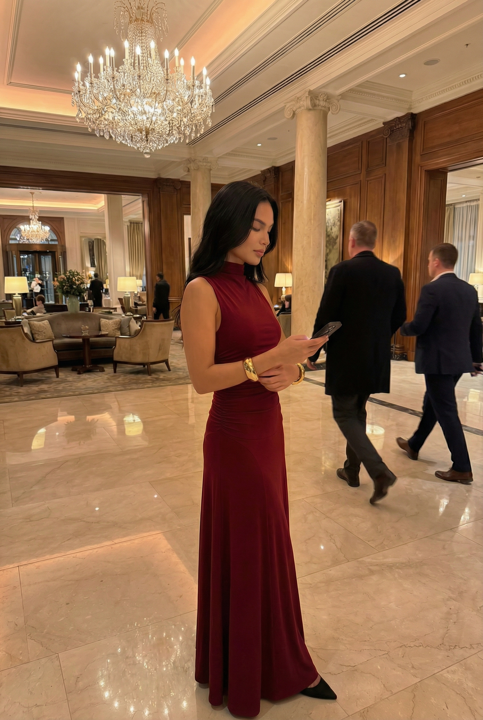 THE HADLEY HIGH NECK MAXI DRESS