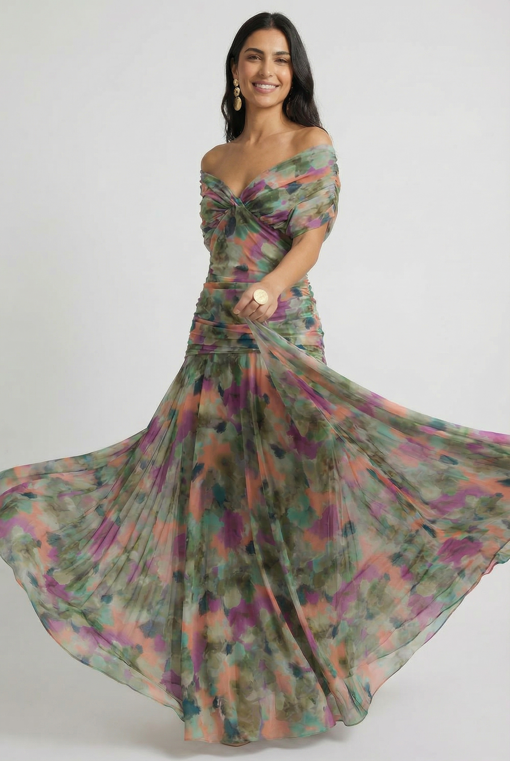 THE PRIMROSE V-NECK MAXI DRESS