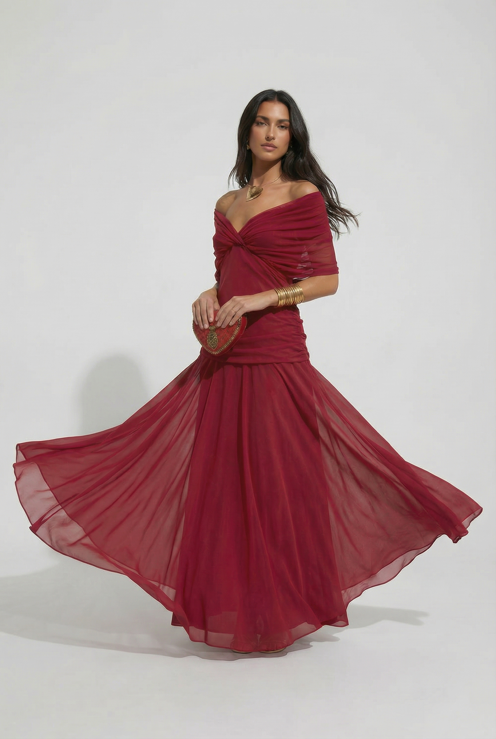 THE PRIMROSE V-NECK MAXI DRESS