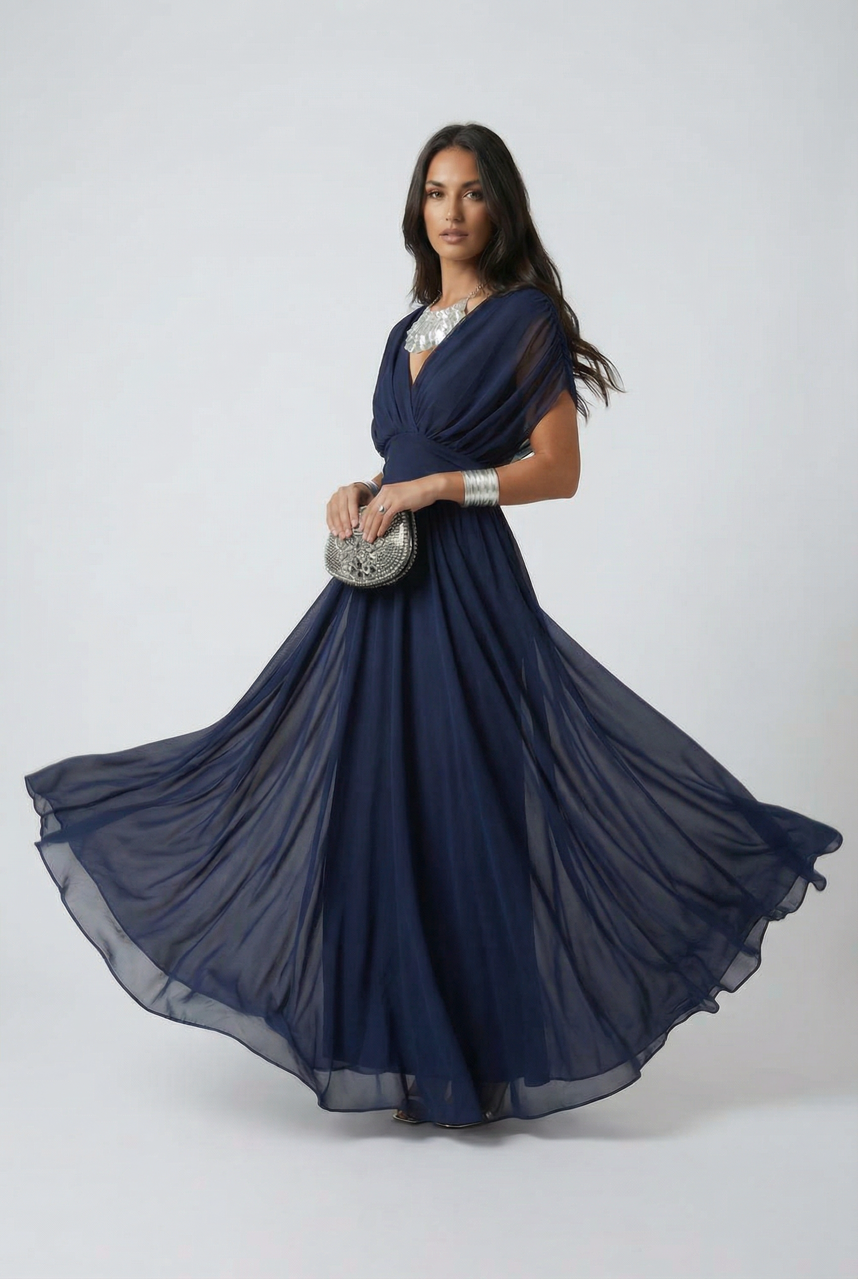 THE PRIMROSE V-NECK MAXI DRESS