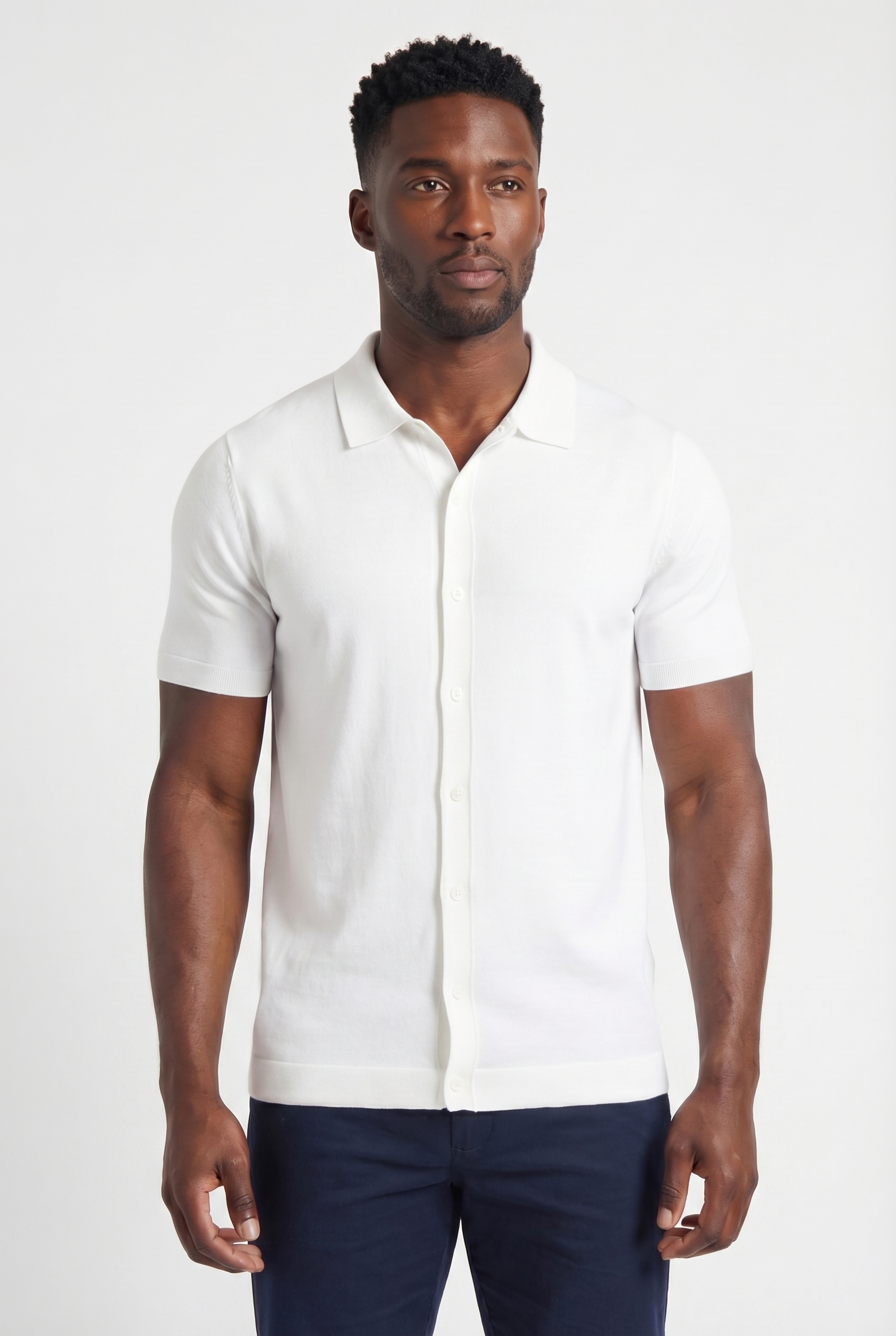 Men's Short Sleeve Knit Polo Shirt | Blackstone London