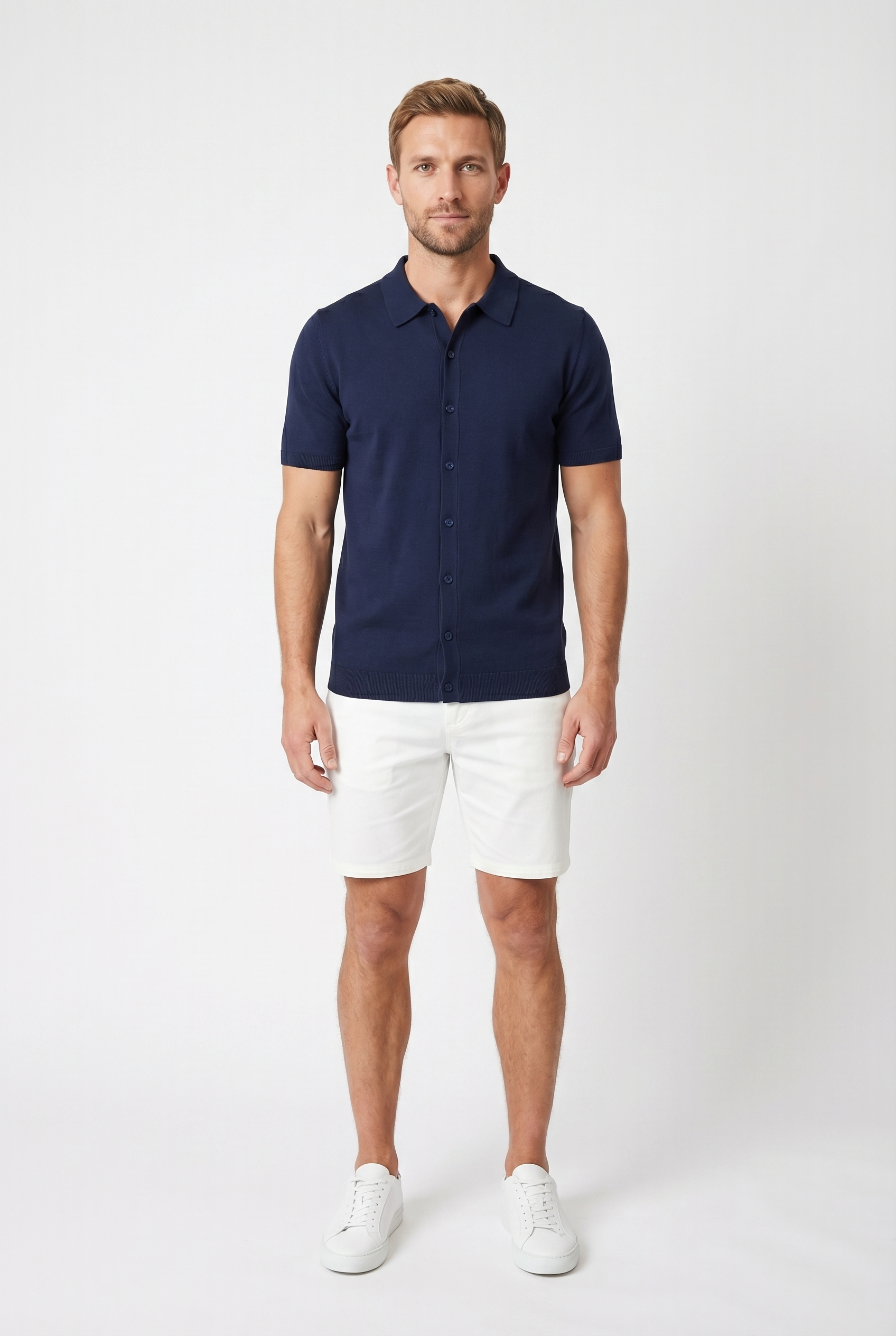 Men's Short Sleeve Knit Polo Shirt | Blackstone London