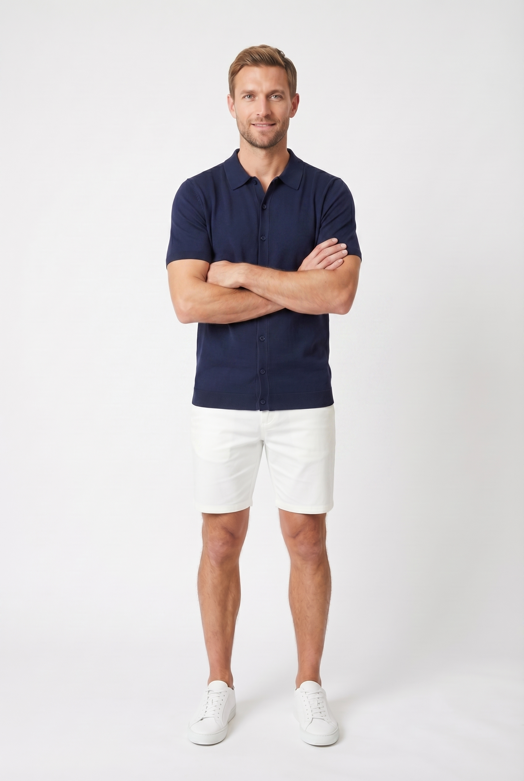 Men's Short Sleeve Knit Polo Shirt | Blackstone London