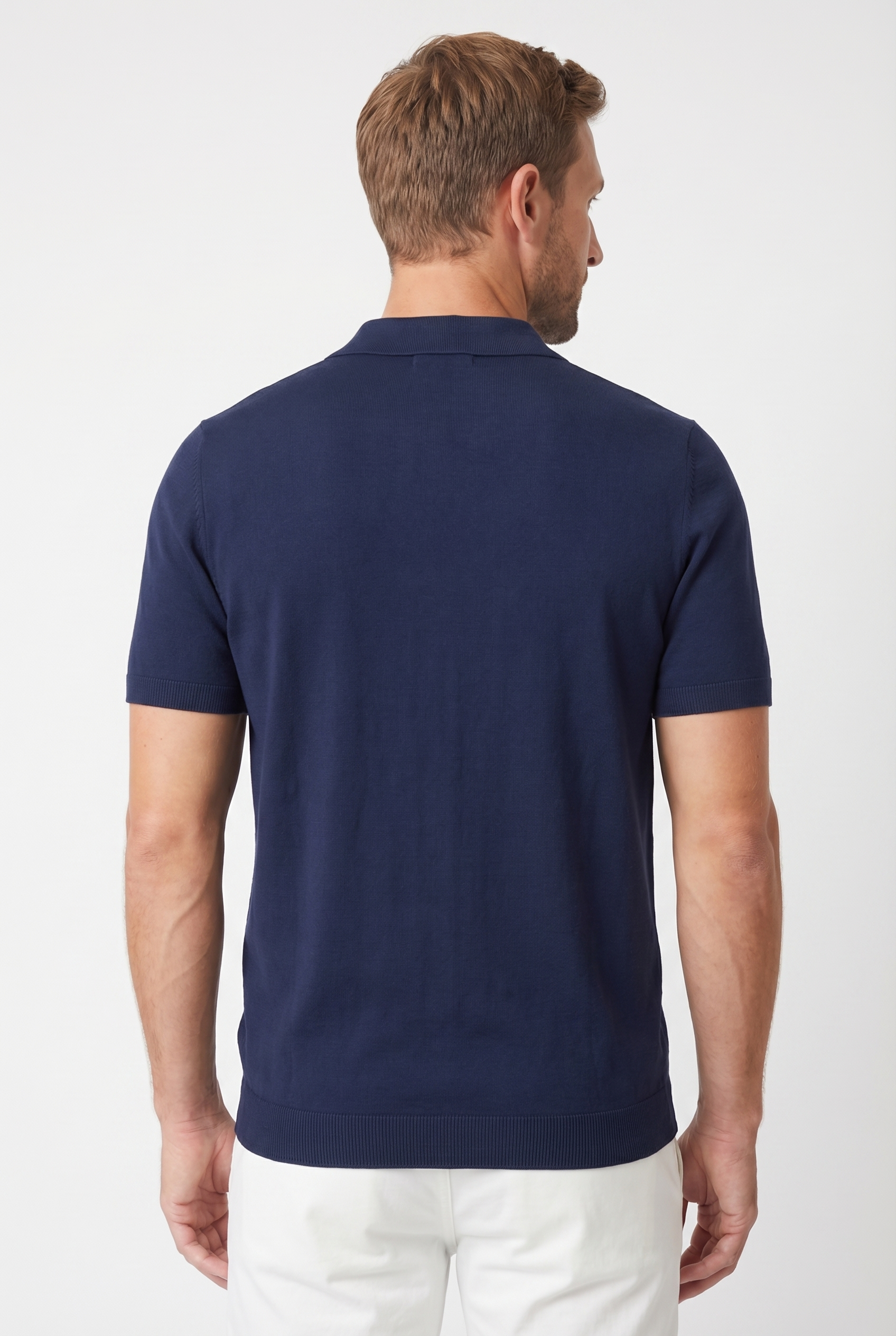 Men's Short Sleeve Knit Polo Shirt | Blackstone London