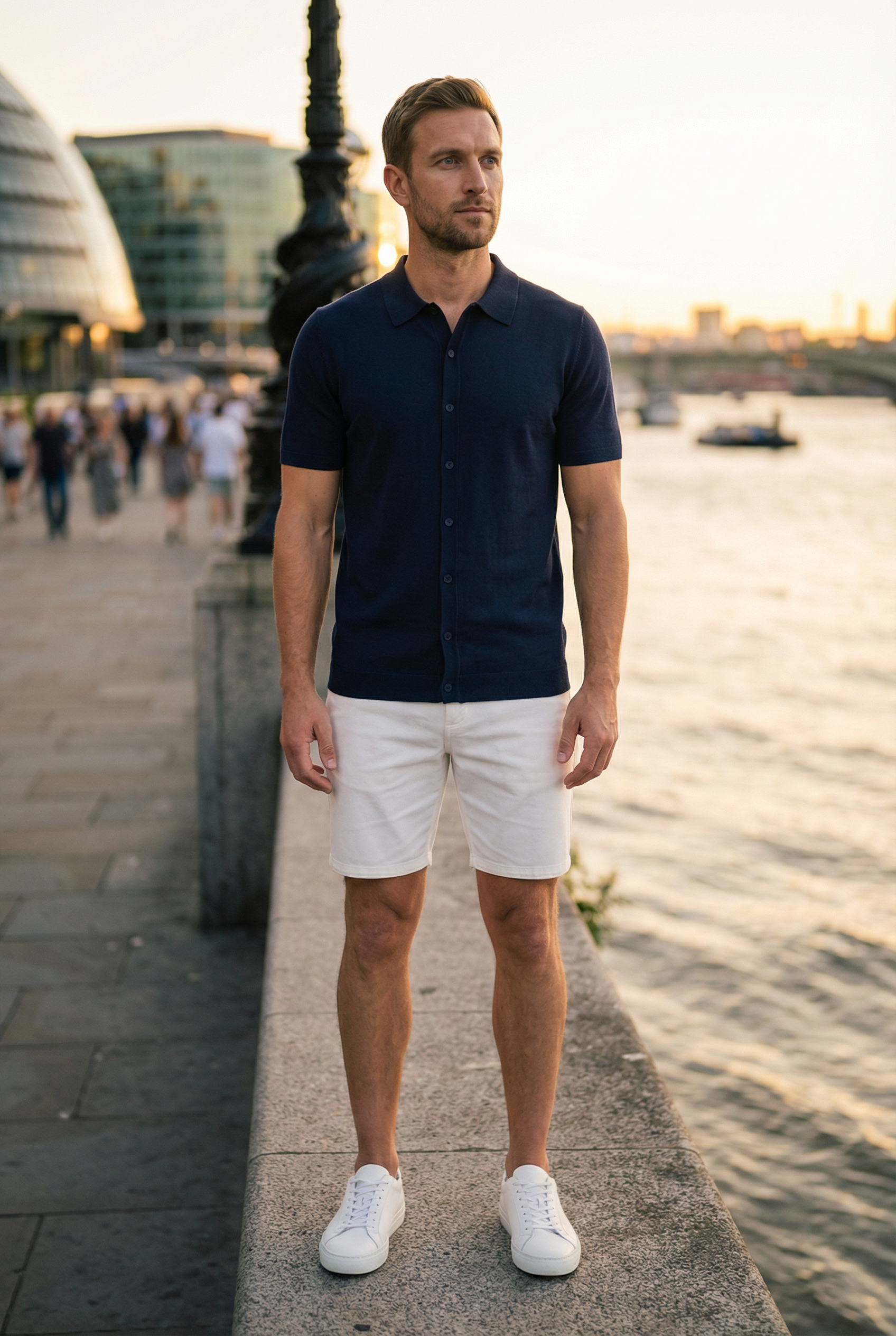 Men's Short Sleeve Knit Polo Shirt | Blackstone London