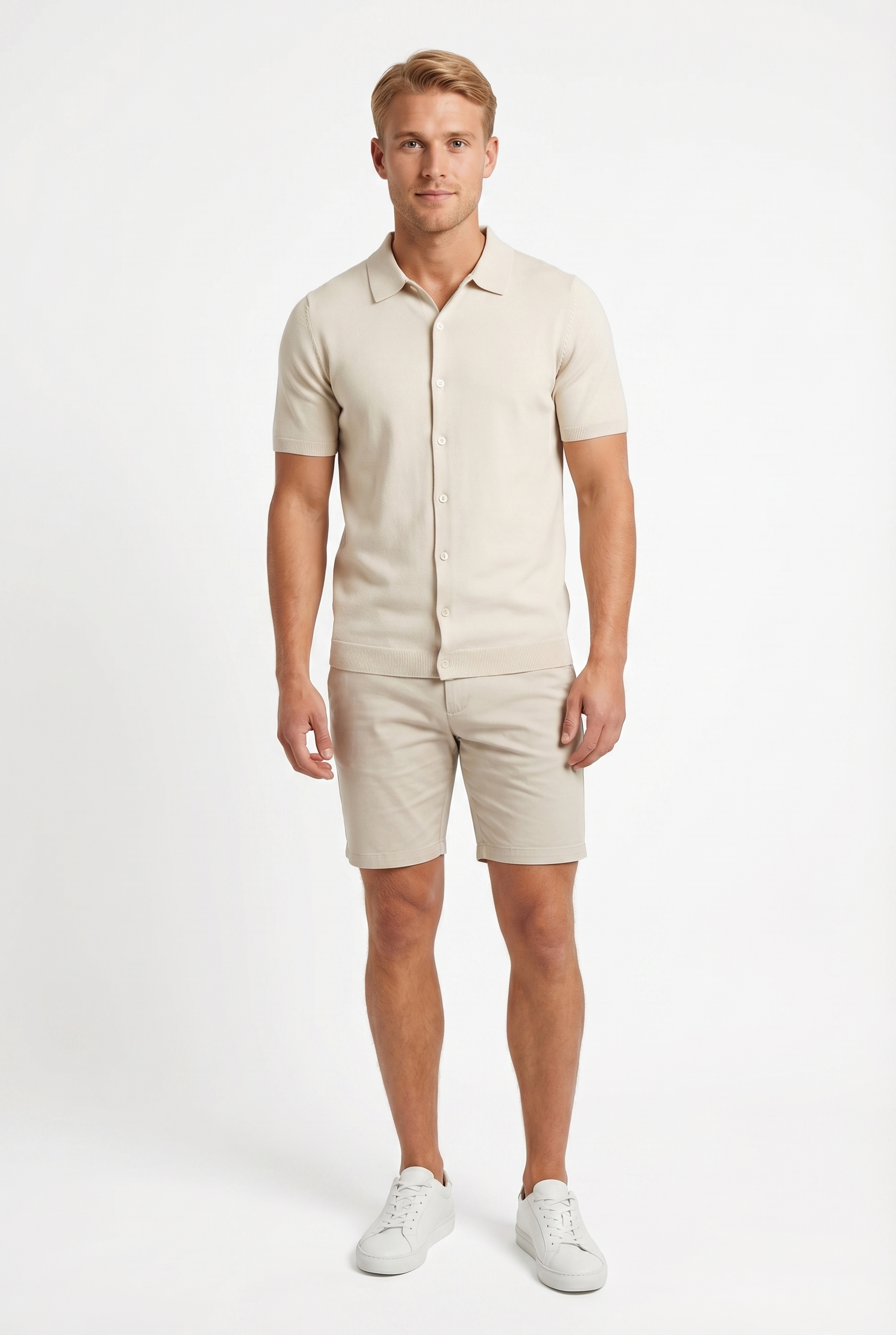 Men's Short Sleeve Knit Polo Shirt | Blackstone London