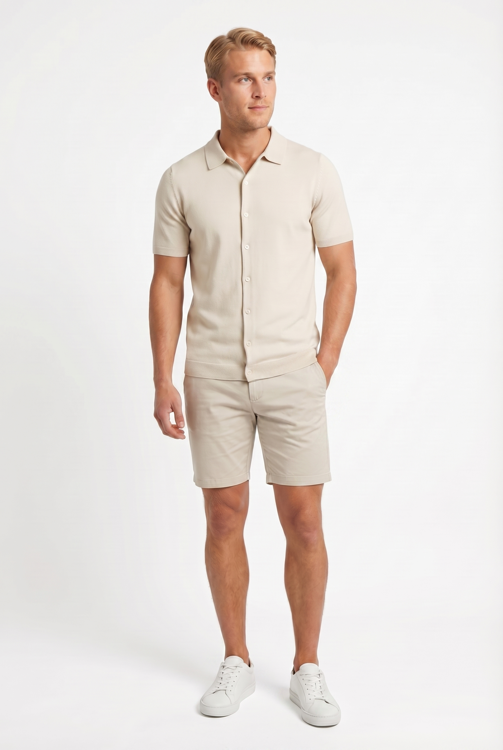 Men's Short Sleeve Knit Polo Shirt | Blackstone London