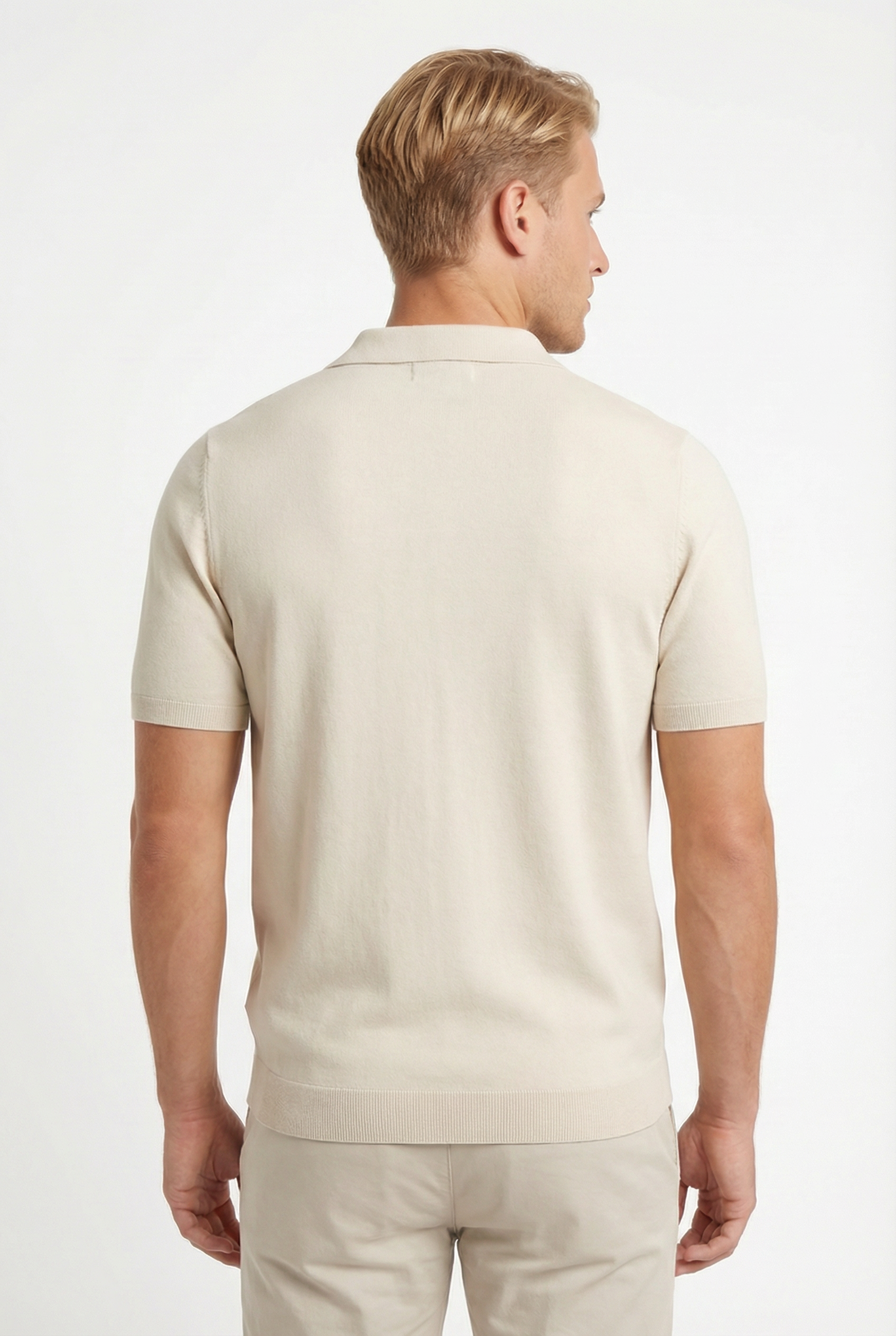Men's Short Sleeve Knit Polo Shirt | Blackstone London