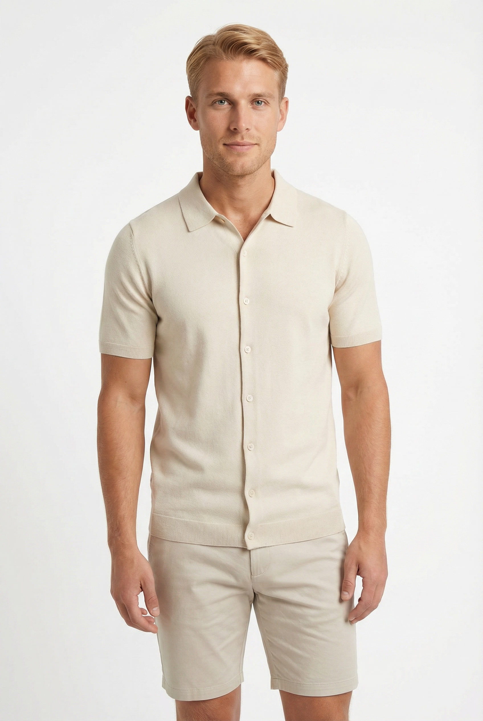 Men's Short Sleeve Knit Polo Shirt | Blackstone London