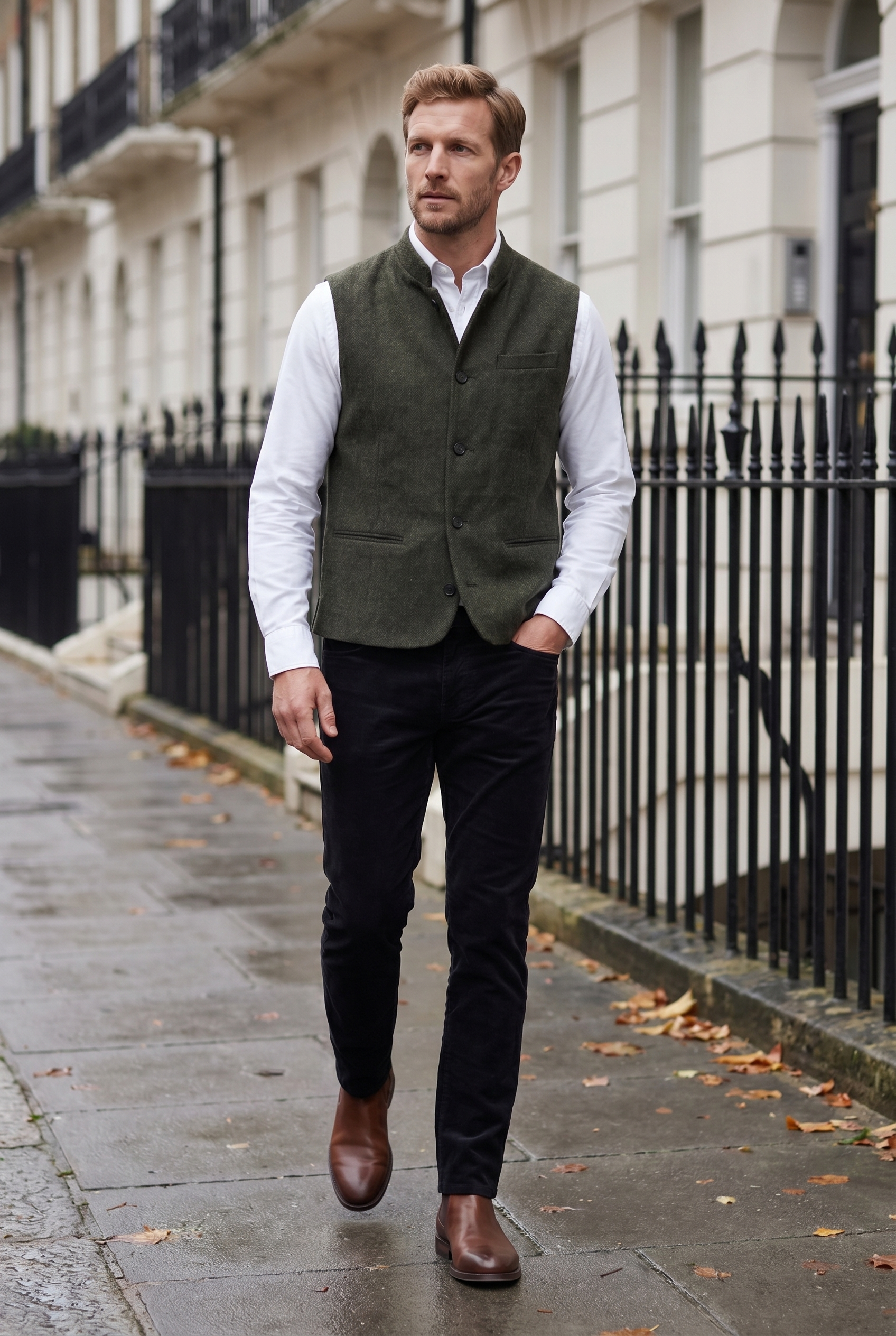 Men's Heritage Tweed Waistcoat | Blackstone London