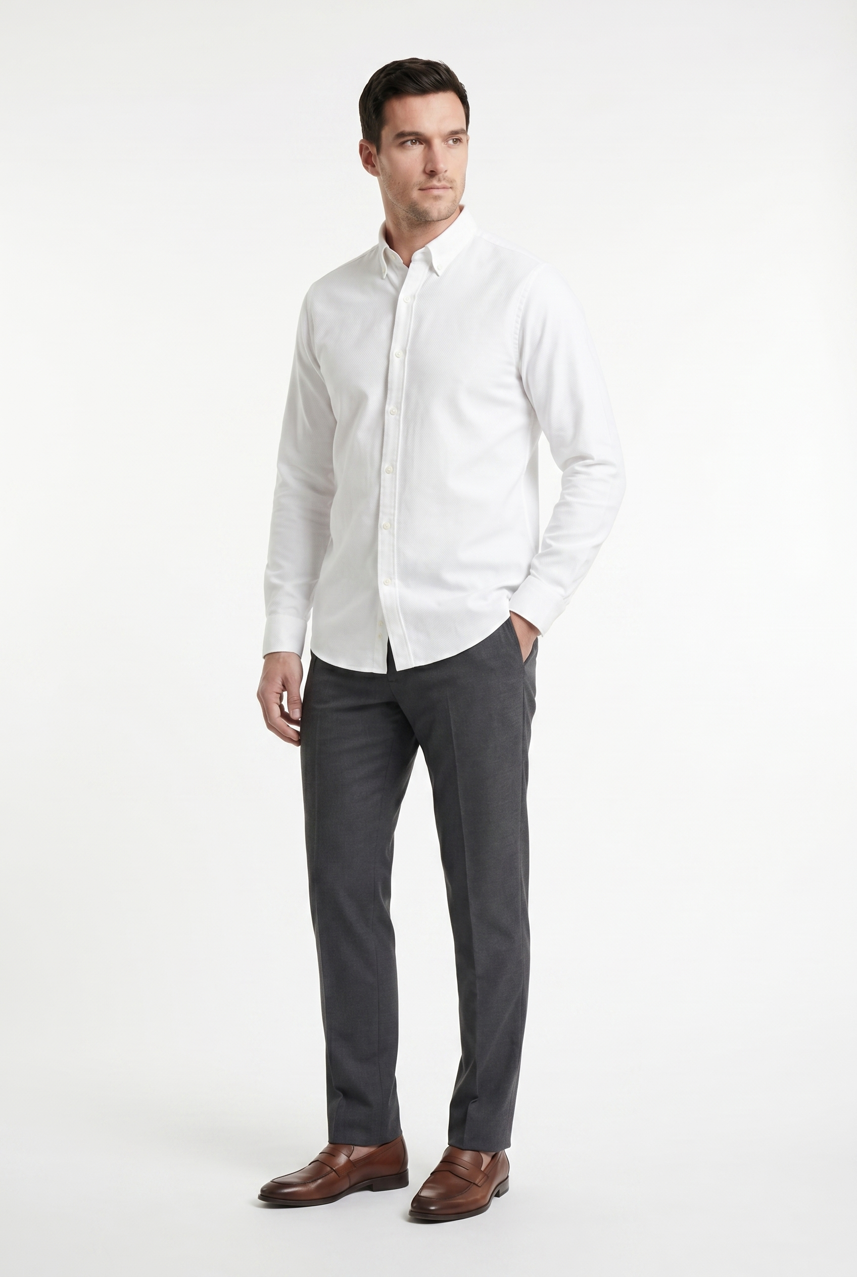 Men's Slim Fit Oxford Shirt | Blackstone London