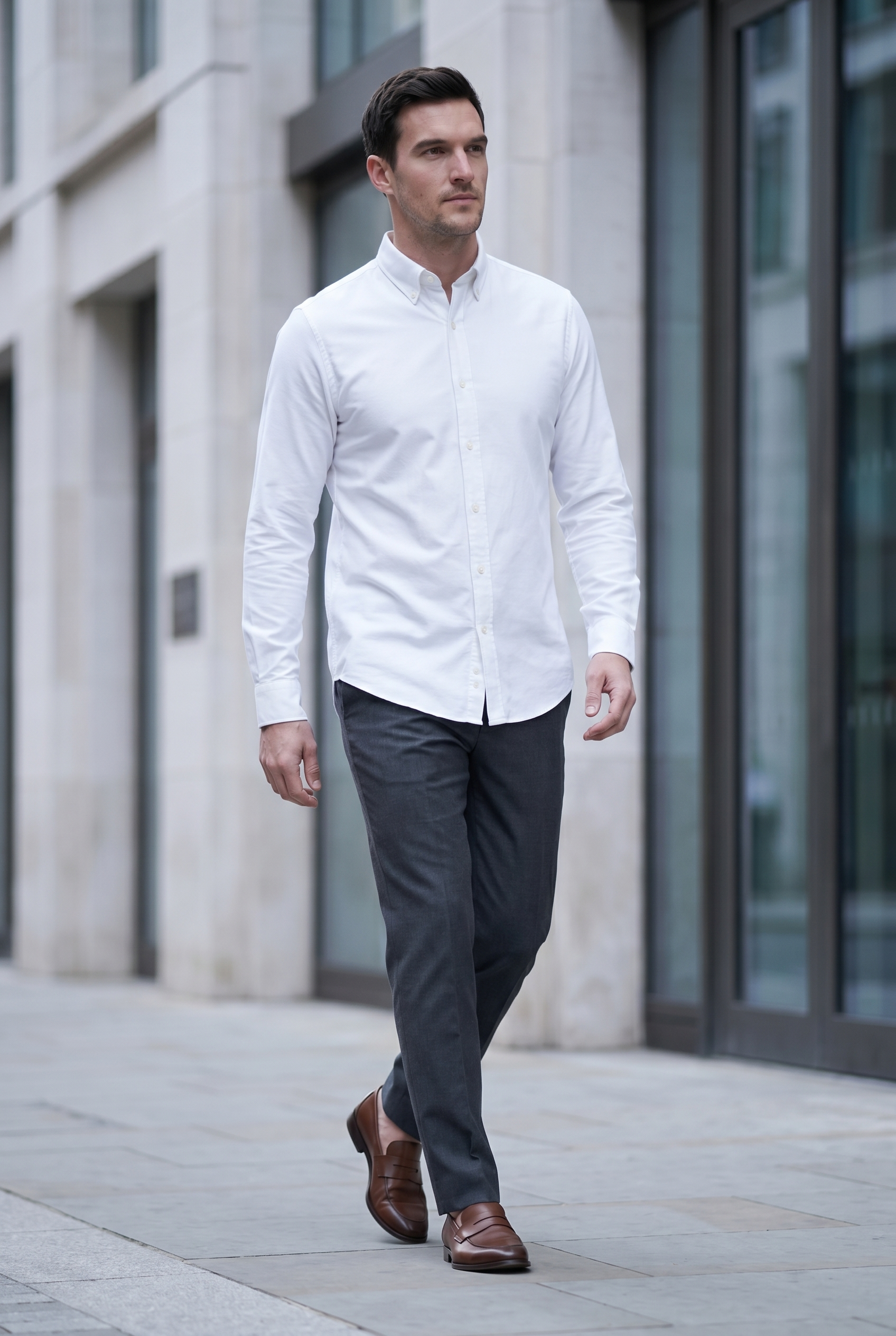 Men's Slim Fit Oxford Shirt | Blackstone London