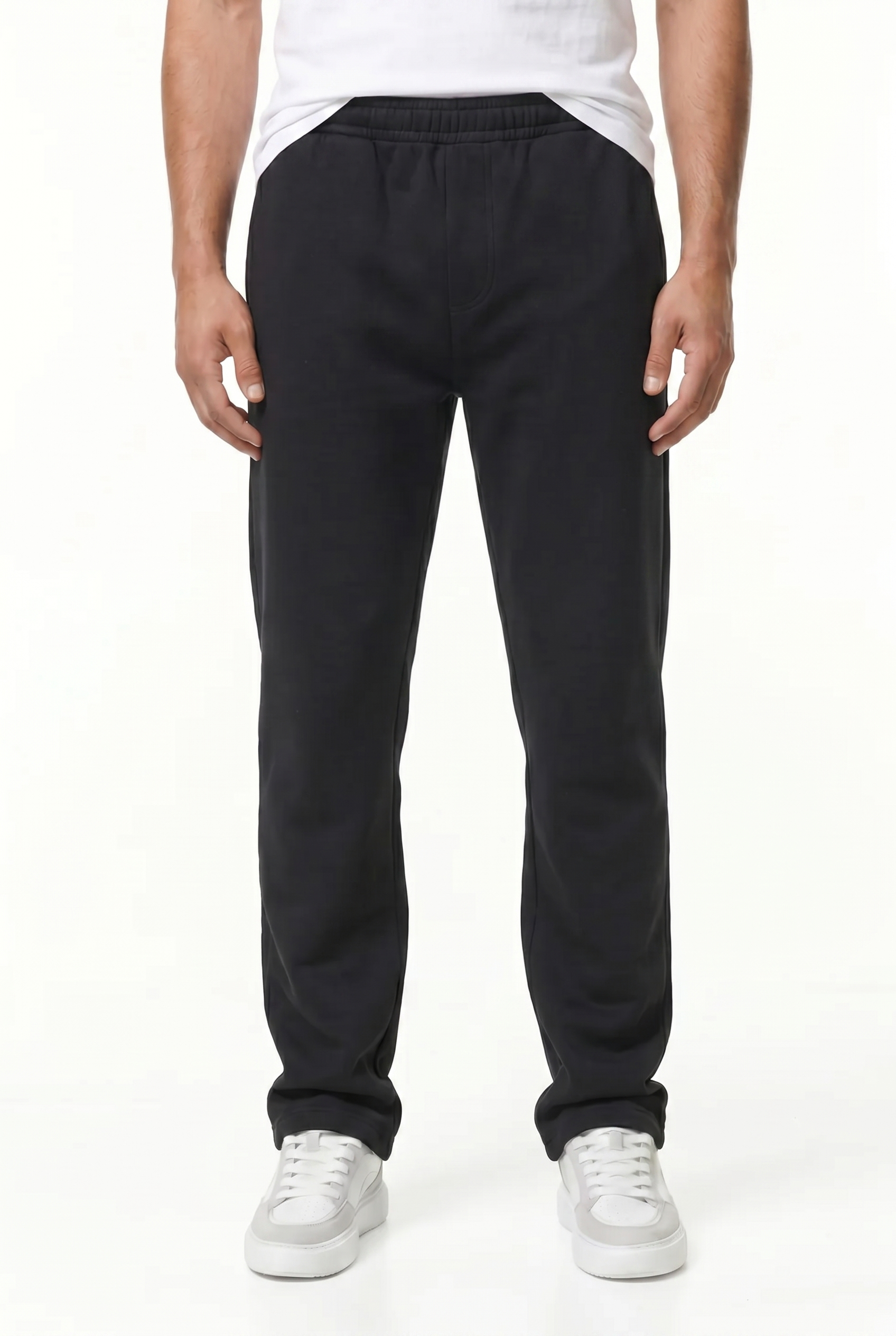 Men's Relaxed Fit Open Hem Joggers | Blackstone London
