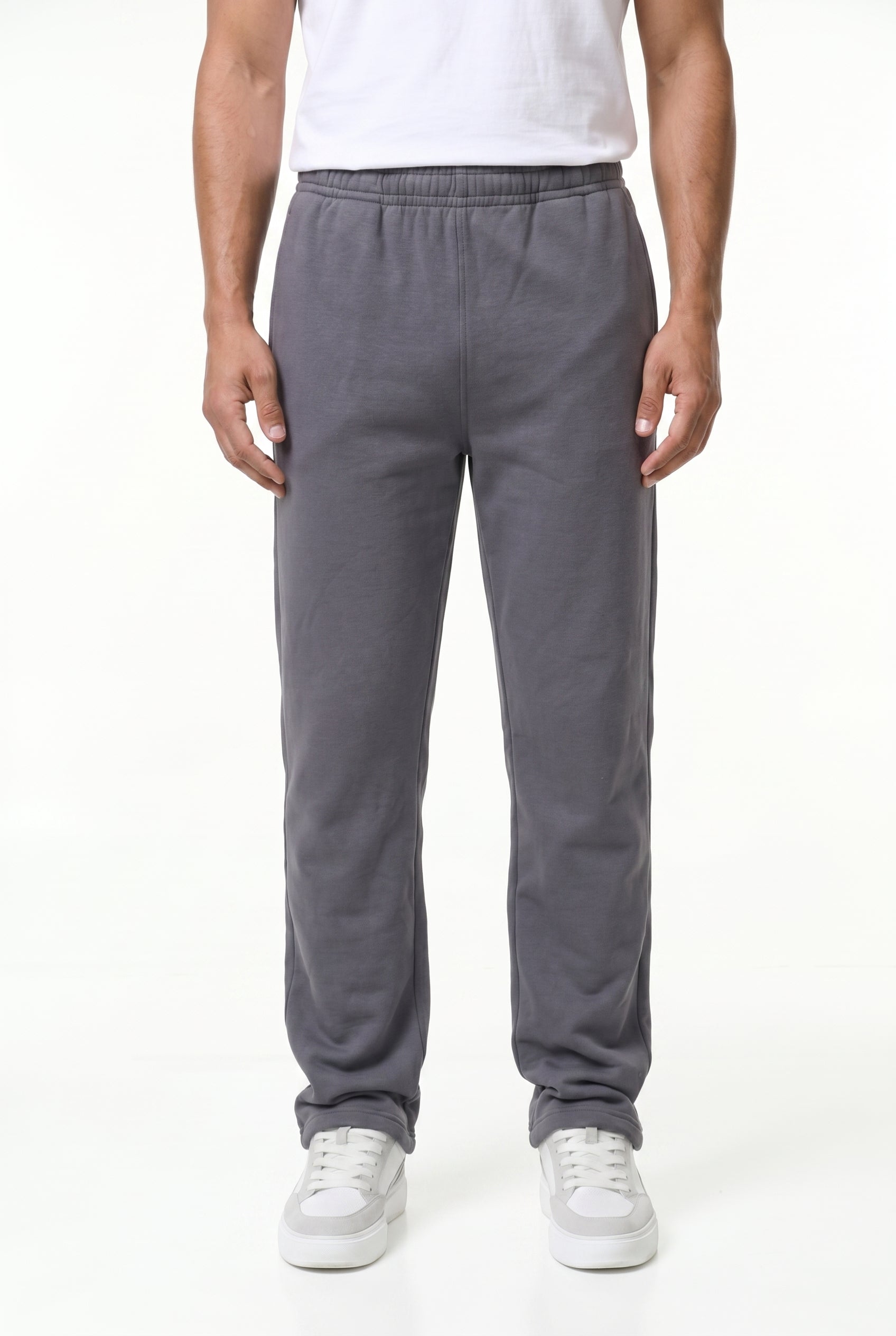 Men's Relaxed Fit Open Hem Joggers | Blackstone London