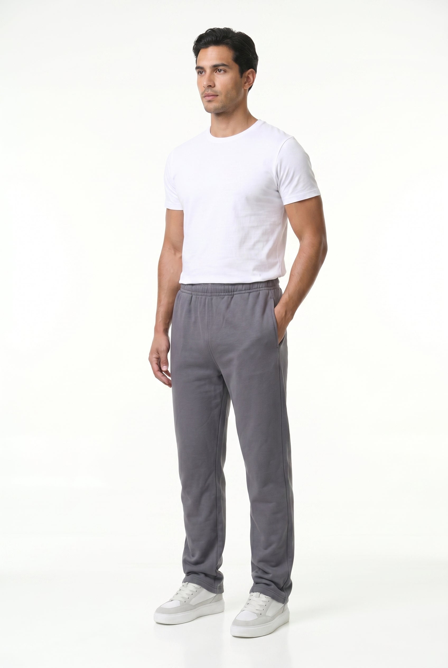 Men's Relaxed Fit Open Hem Joggers | Blackstone London