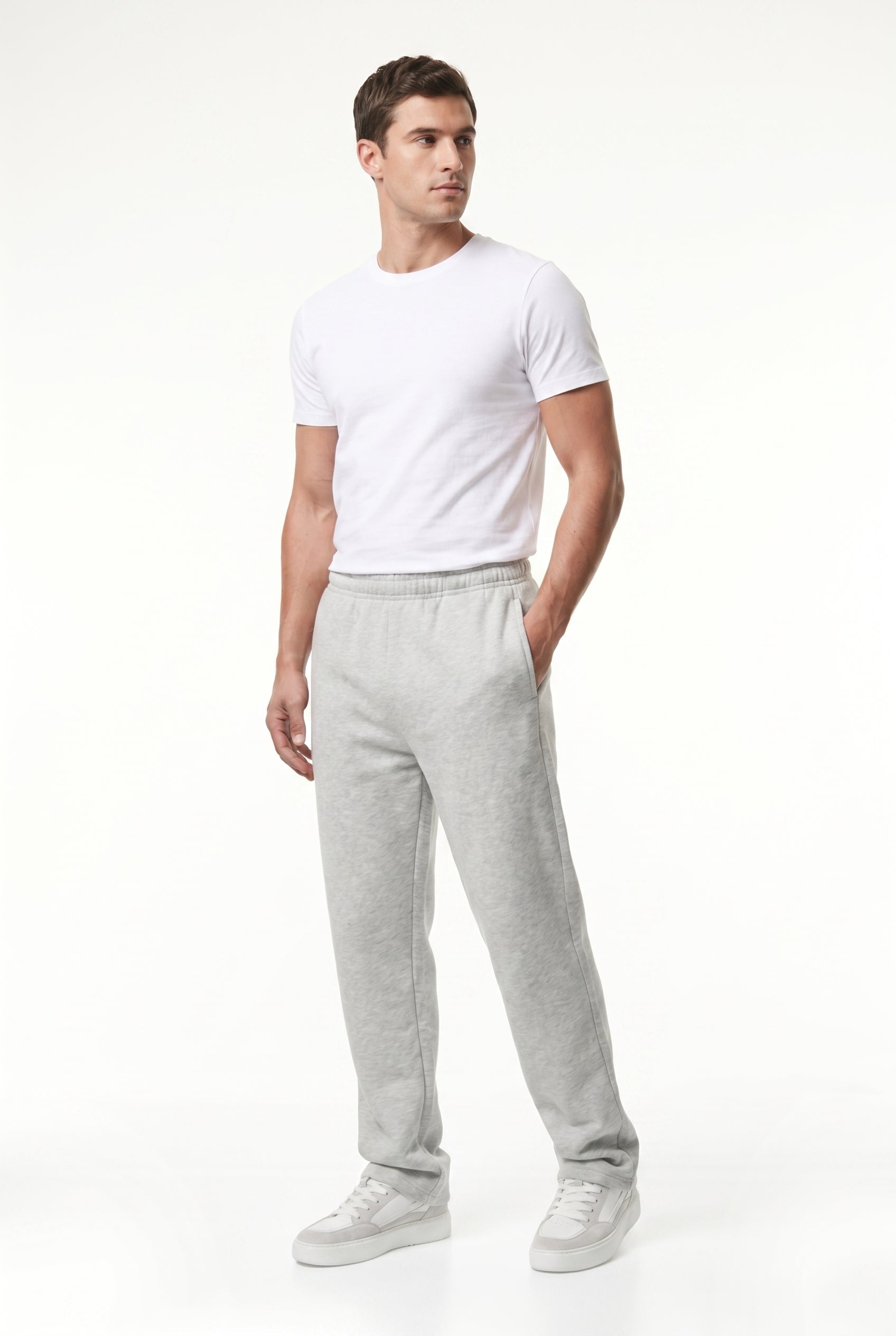 Men's Relaxed Fit Open Hem Joggers | Blackstone London