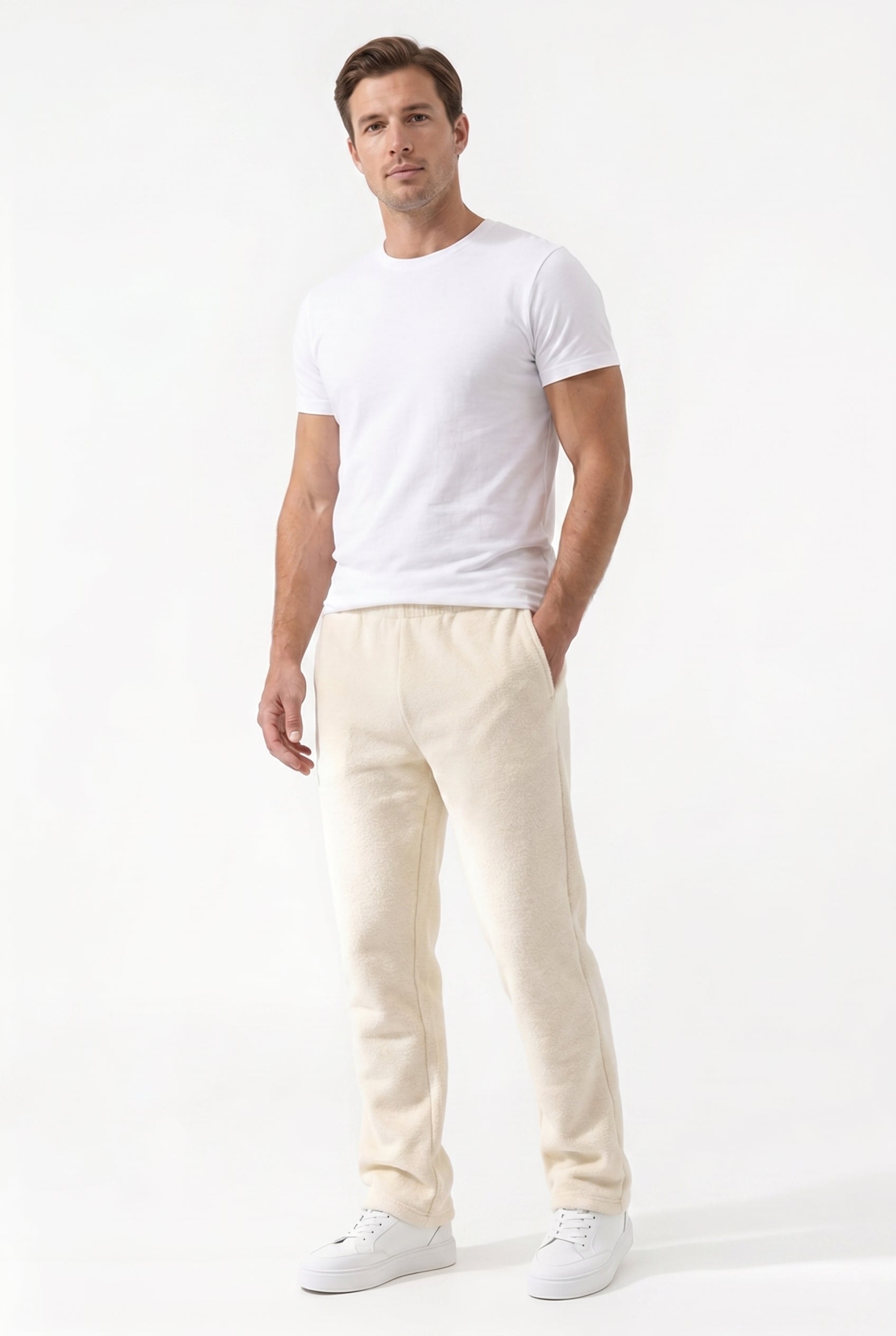 Men's Relaxed Fit Open Hem Joggers | Blackstone London