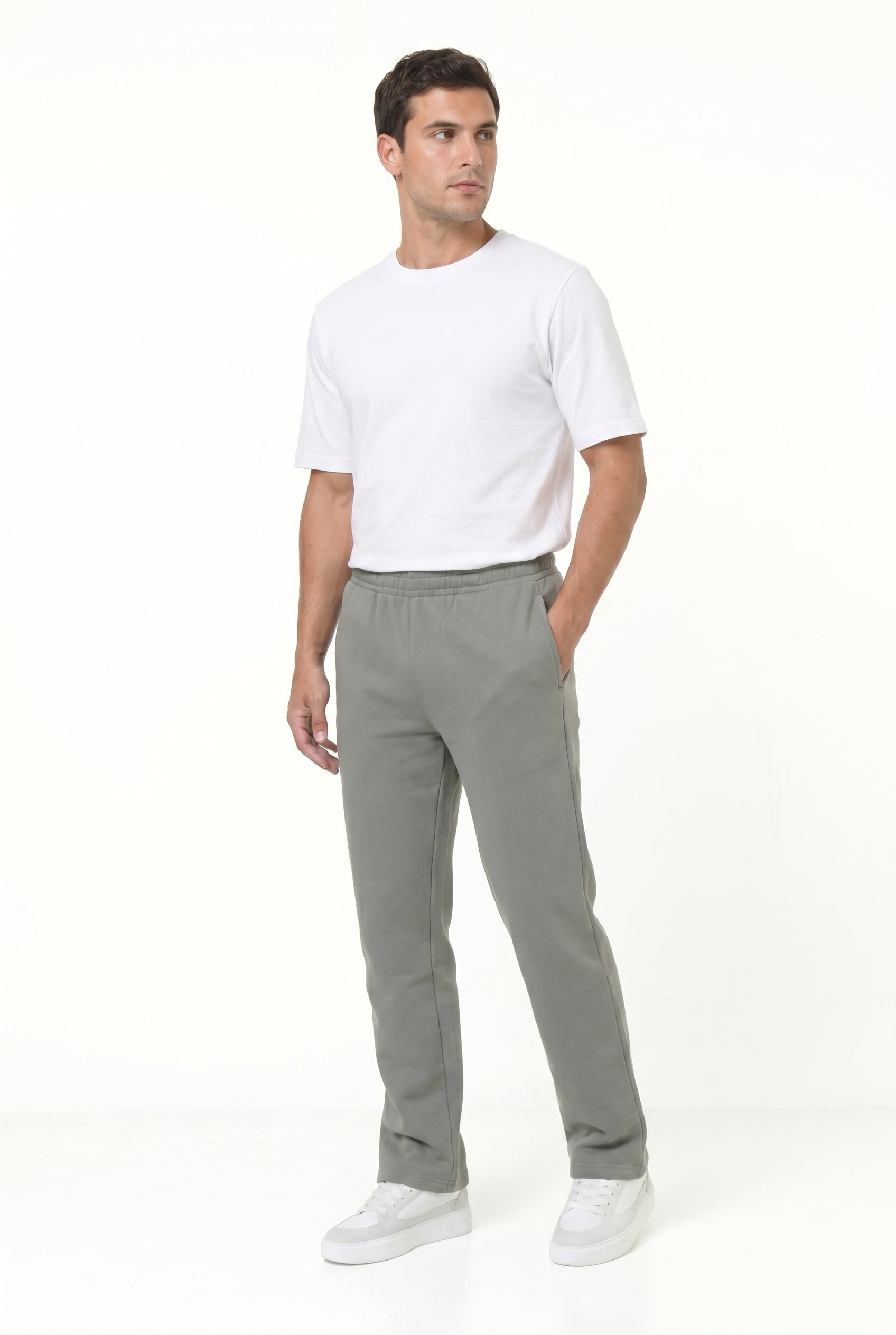 Men's Relaxed Fit Open Hem Joggers | Blackstone London
