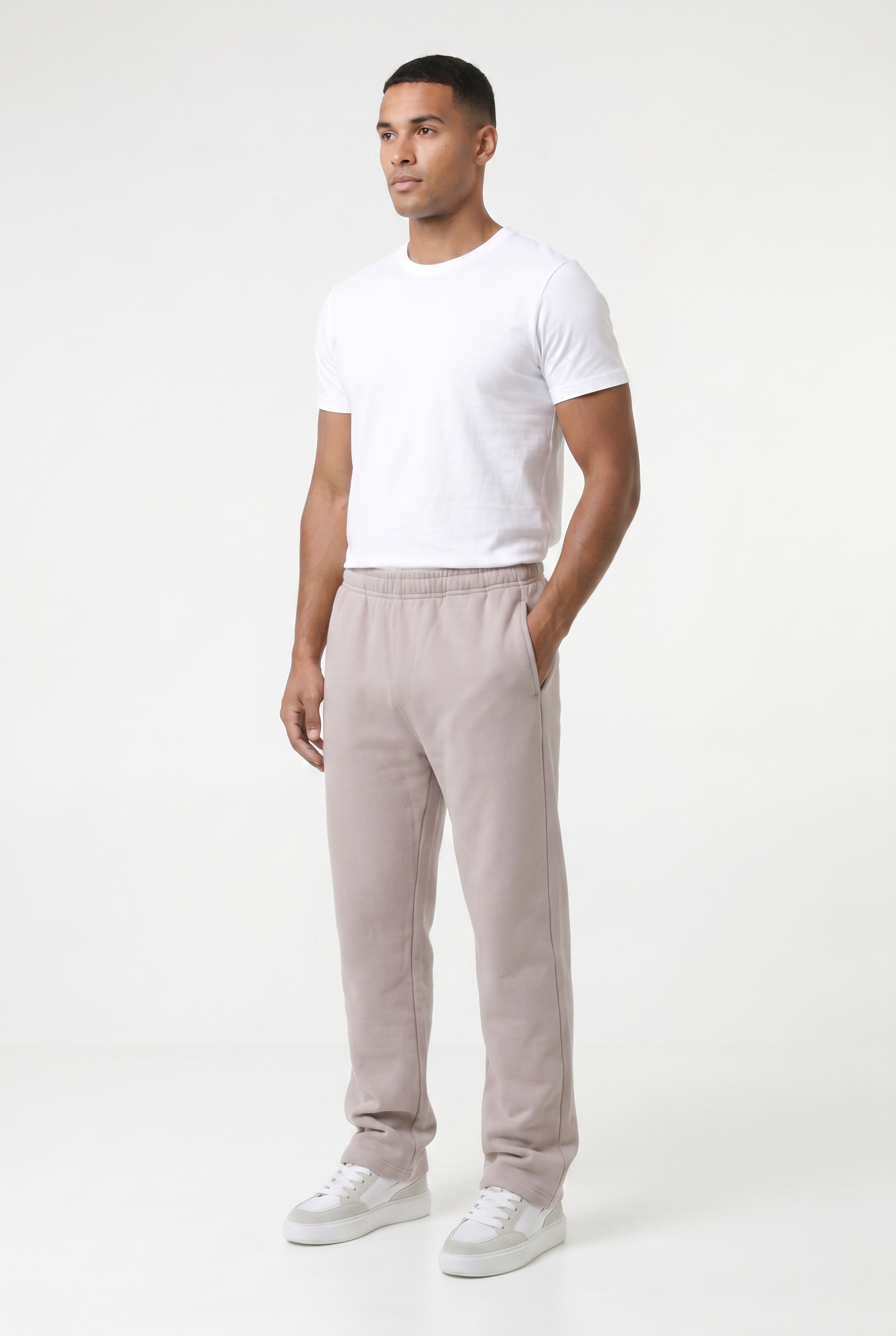 Men's Relaxed Fit Open Hem Joggers | Blackstone London