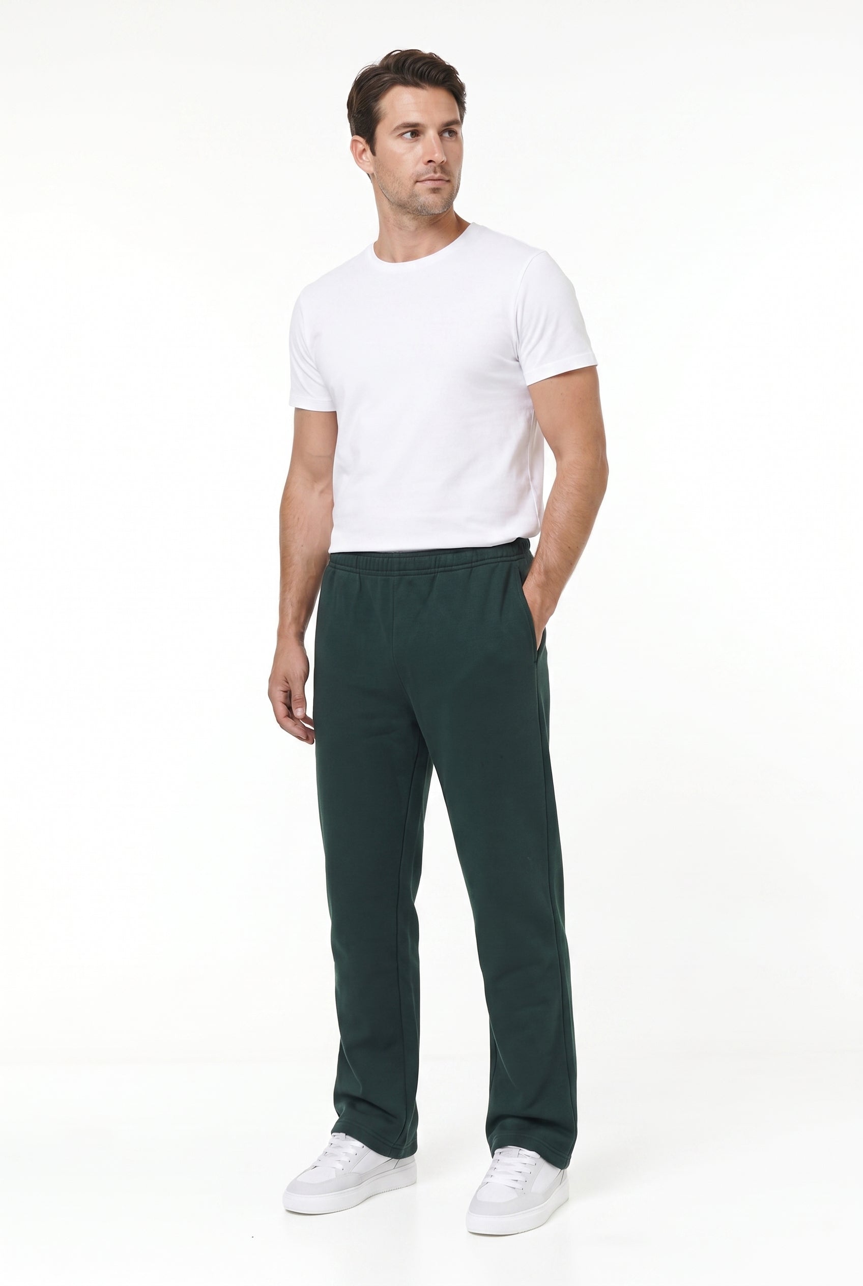 Men's Relaxed Fit Open Hem Joggers | Blackstone London
