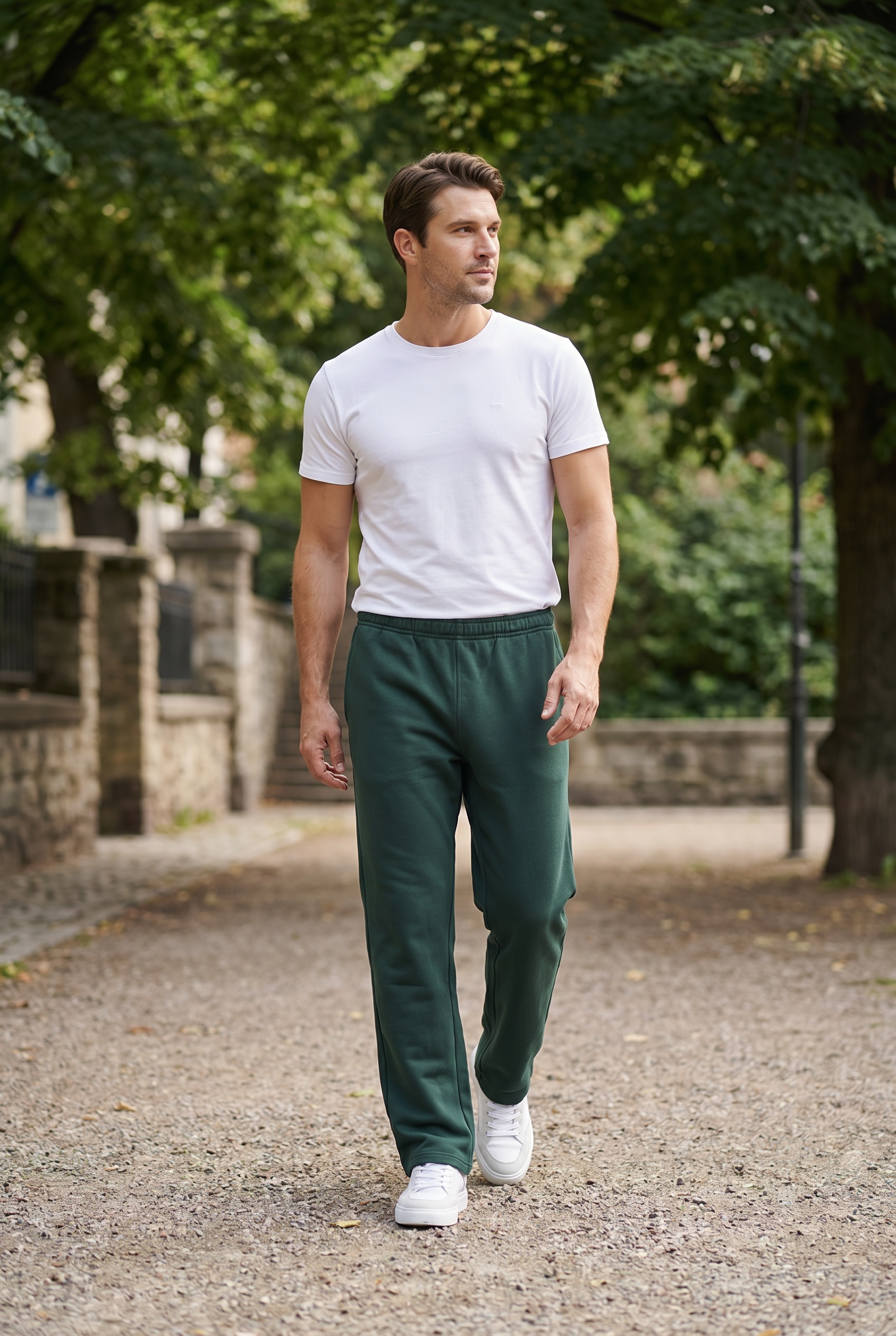 Men's Relaxed Fit Open Hem Joggers | Blackstone London