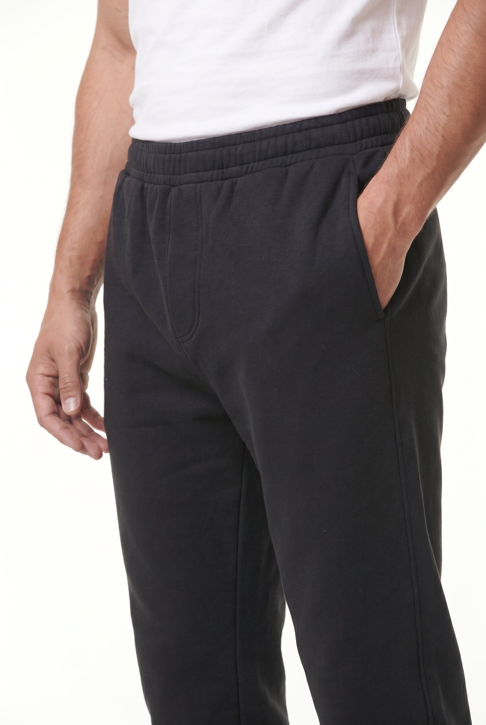 Men's Relaxed Fit Open Hem Joggers | Blackstone London