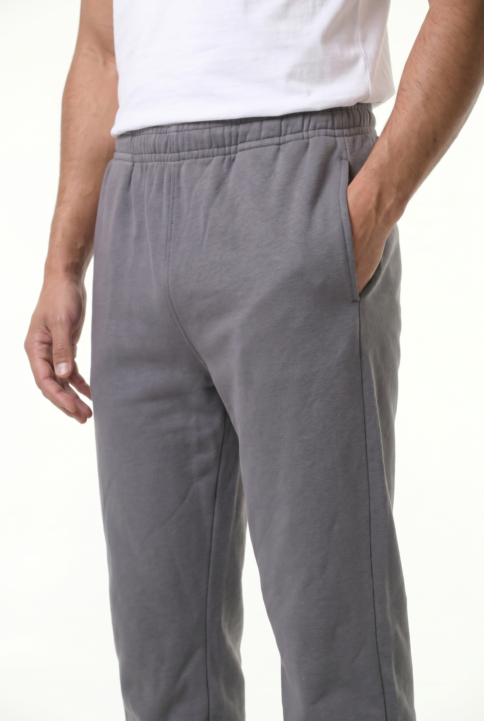 Men's Relaxed Fit Open Hem Joggers | Blackstone London