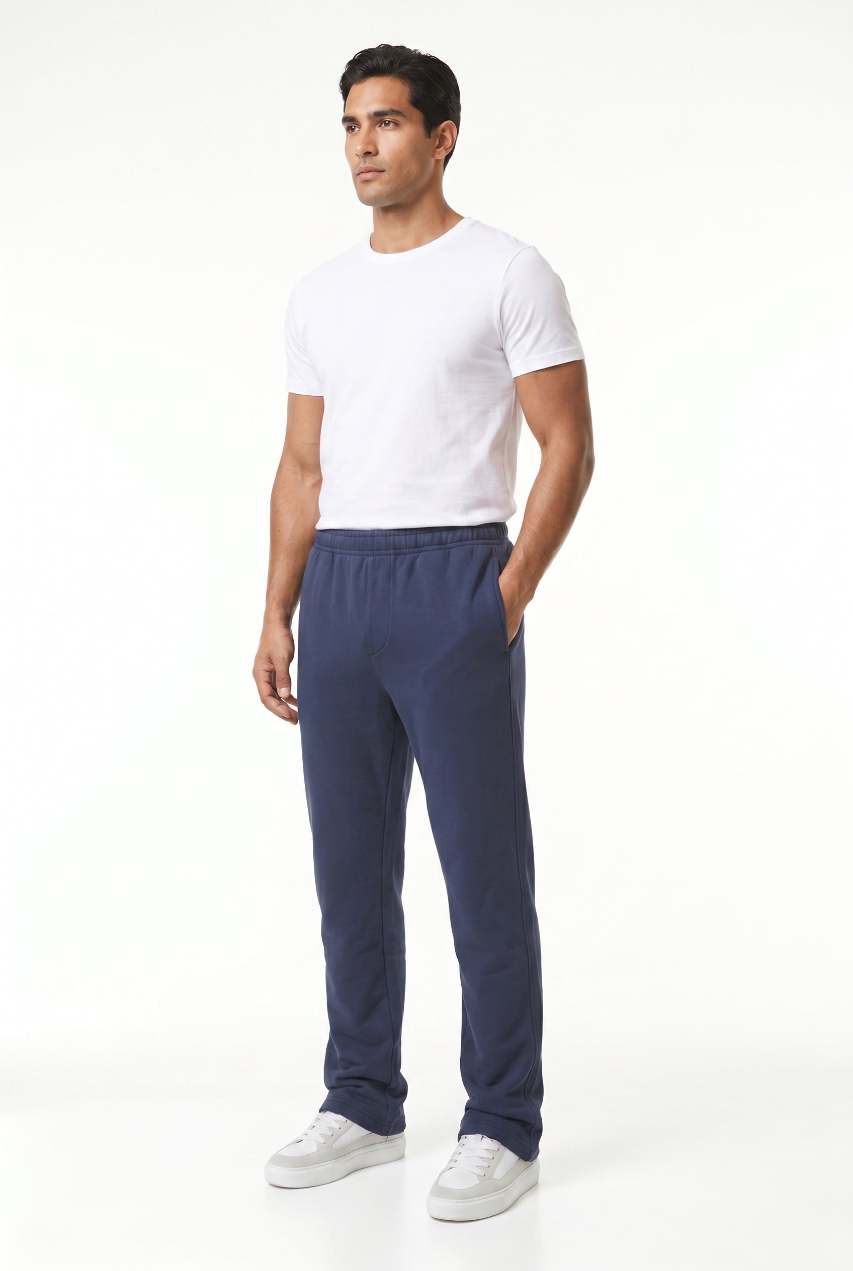 Men's Relaxed Fit Open Hem Joggers | Blackstone London