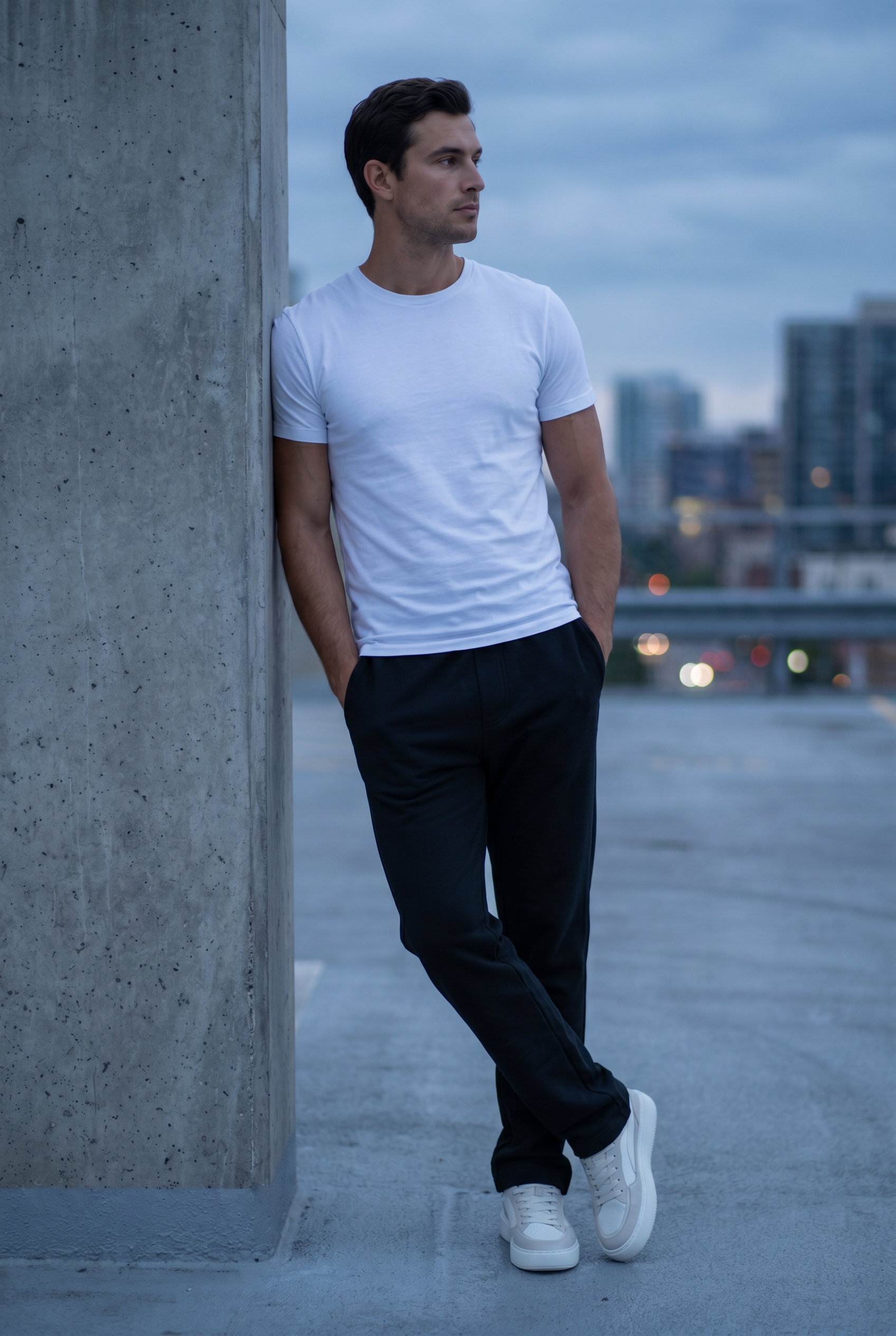 Men's Relaxed Fit Open Hem Joggers | Blackstone London