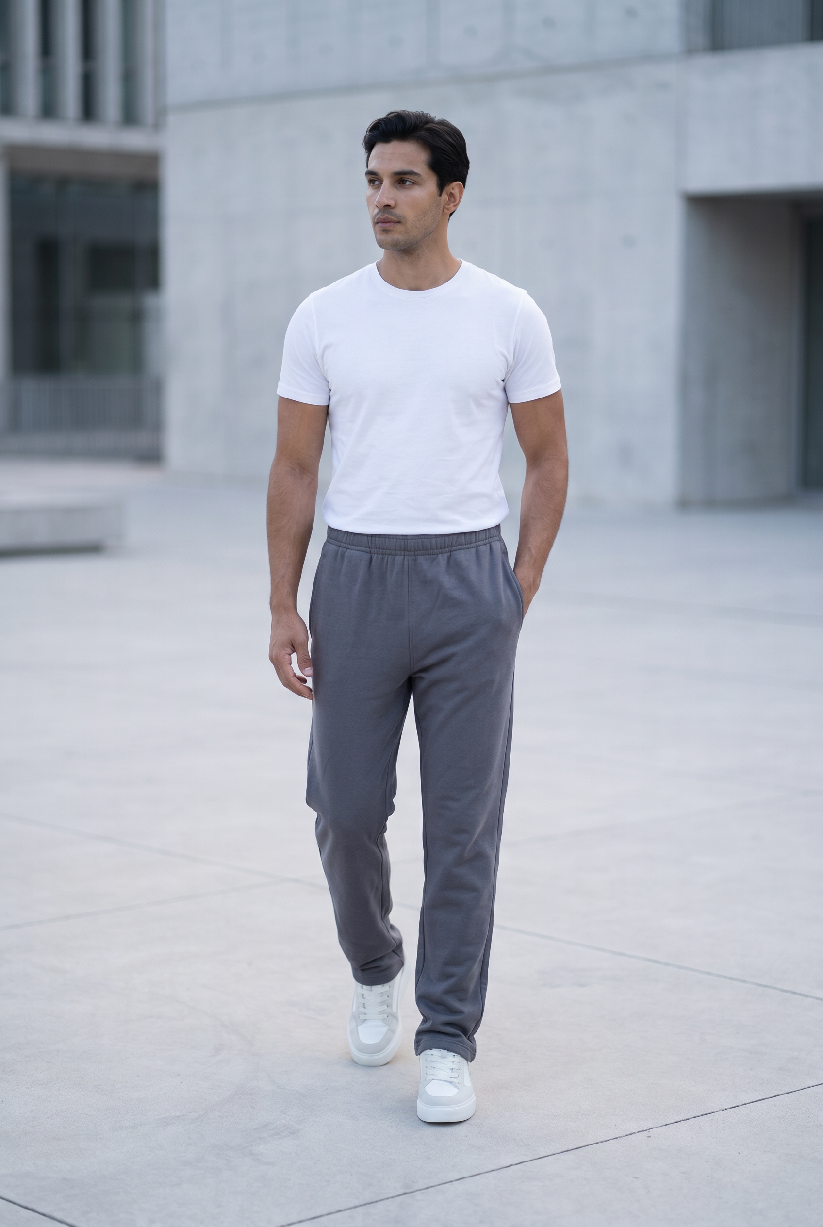 Men's Relaxed Fit Open Hem Joggers | Blackstone London