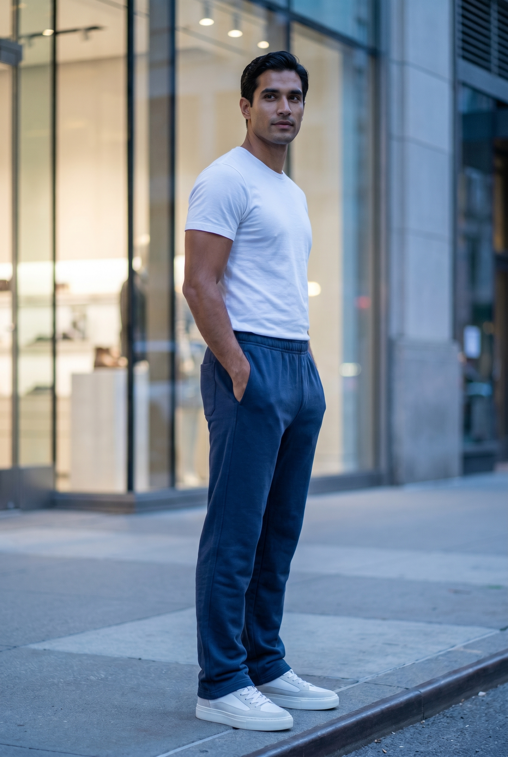 Men's Relaxed Fit Open Hem Joggers | Blackstone London