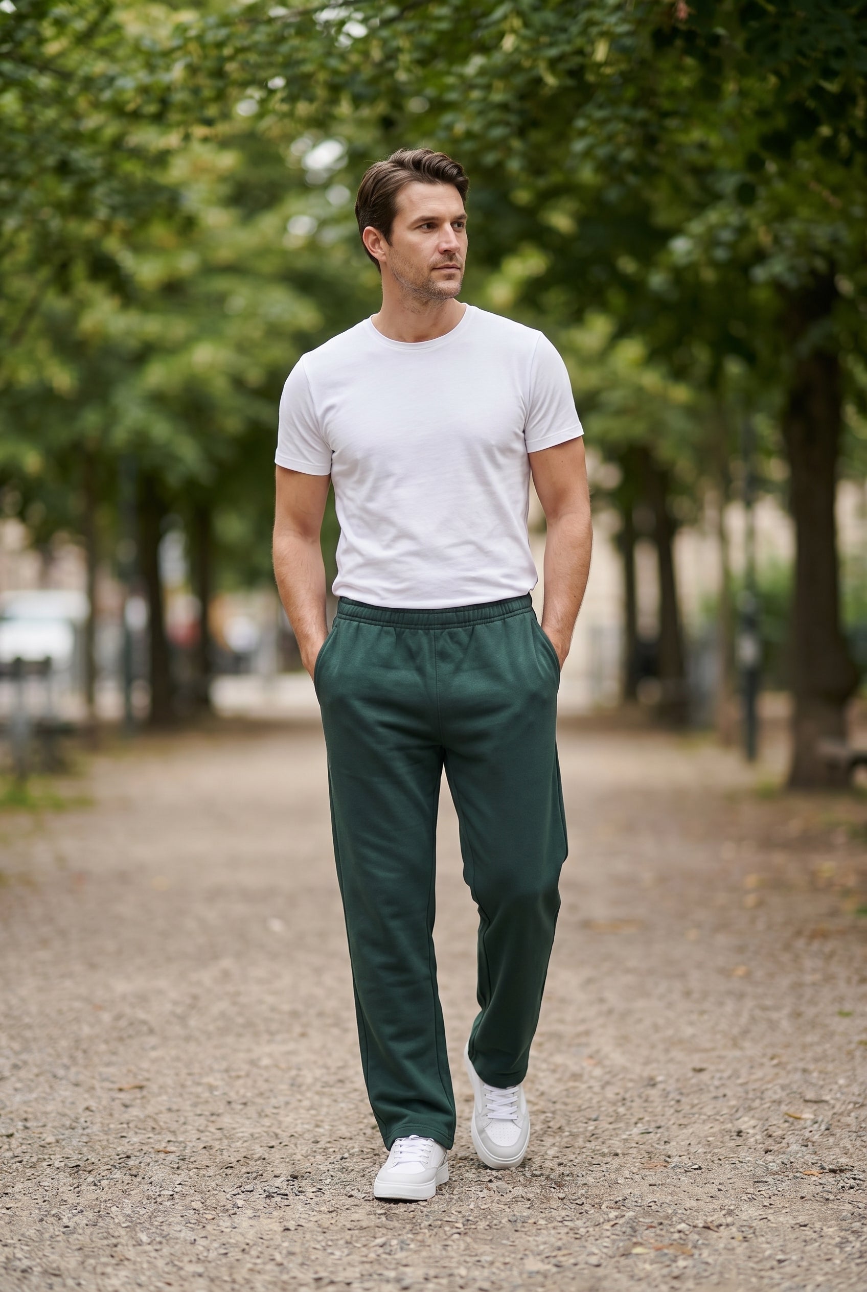 Men's Relaxed Fit Open Hem Joggers | Blackstone London