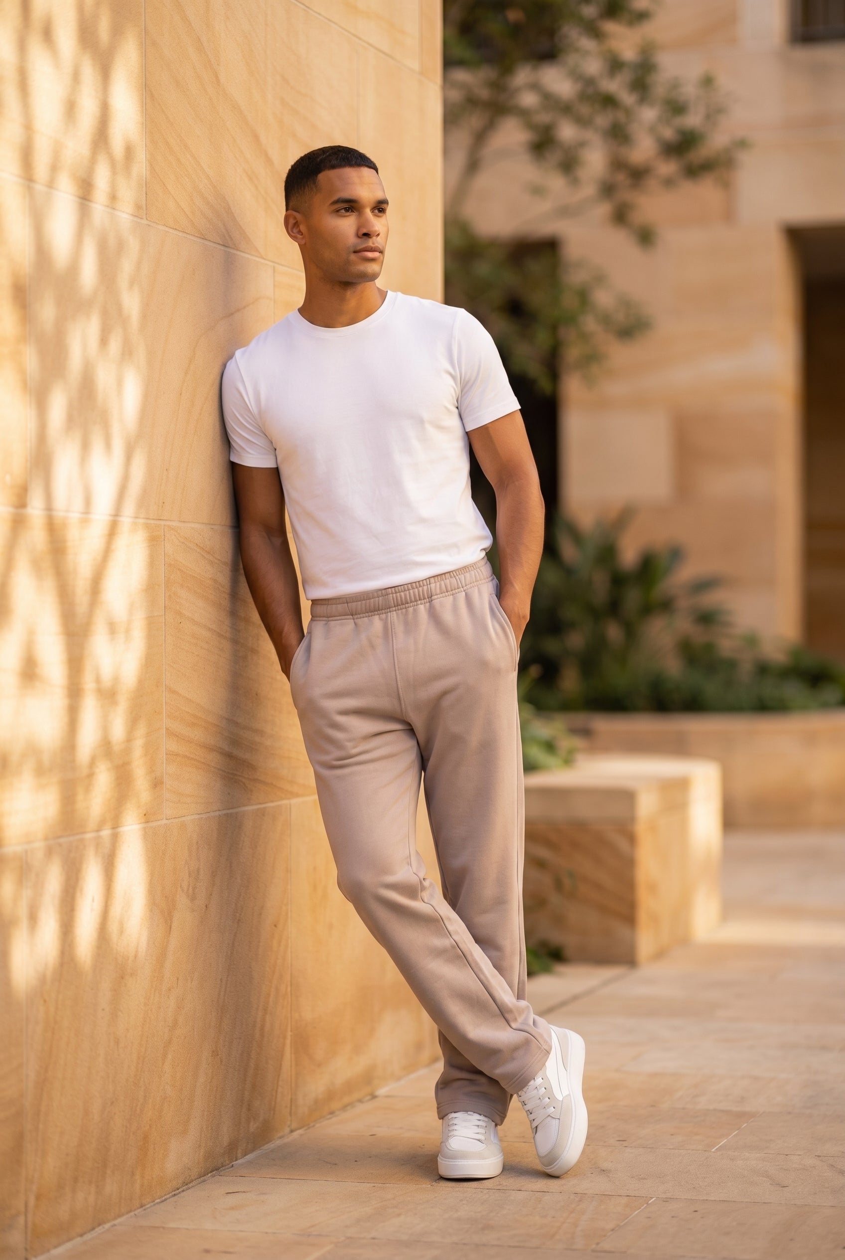 Men's Relaxed Fit Open Hem Joggers | Blackstone London