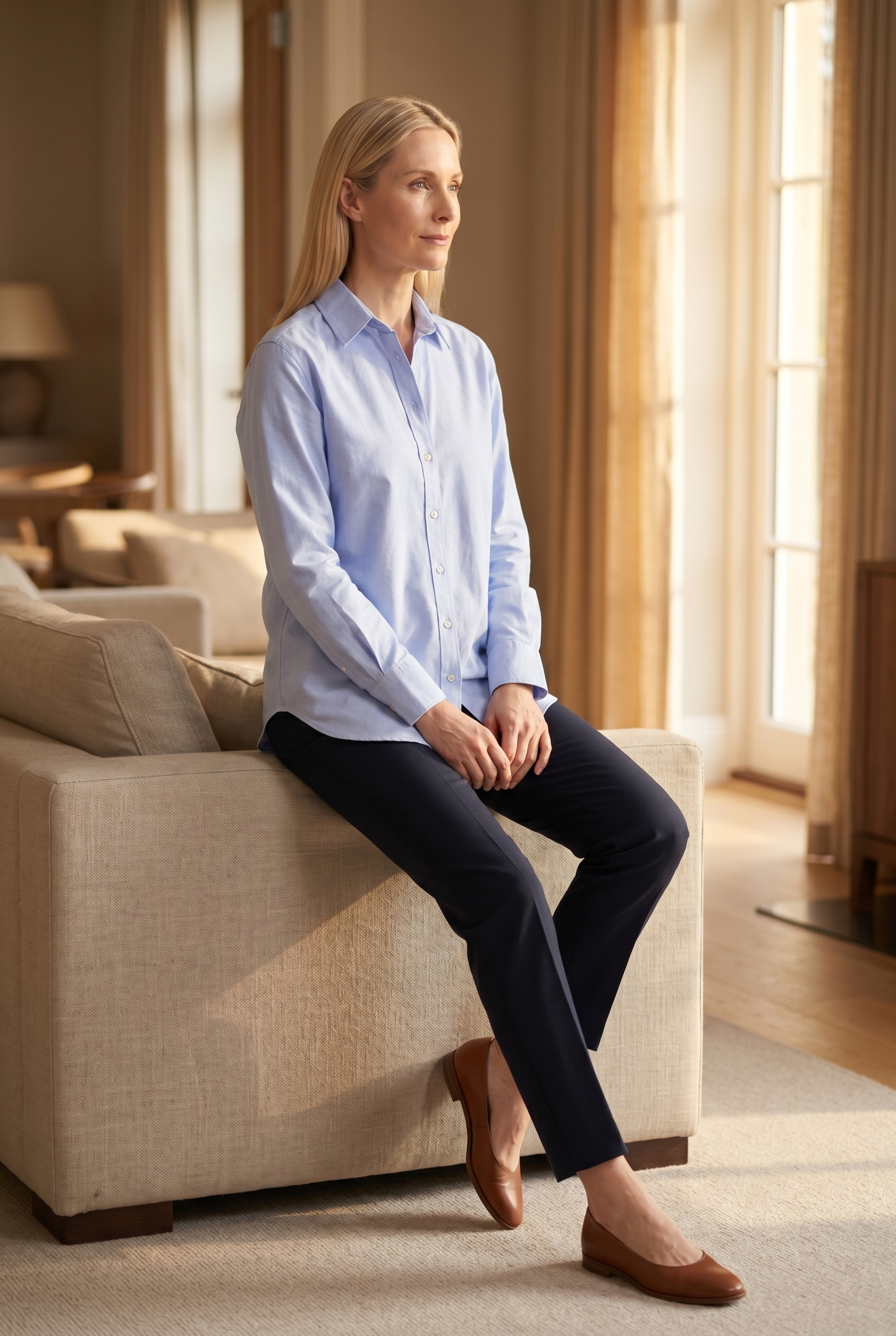 Women's Classic Oxford Cotton Shirt | Blackstone London