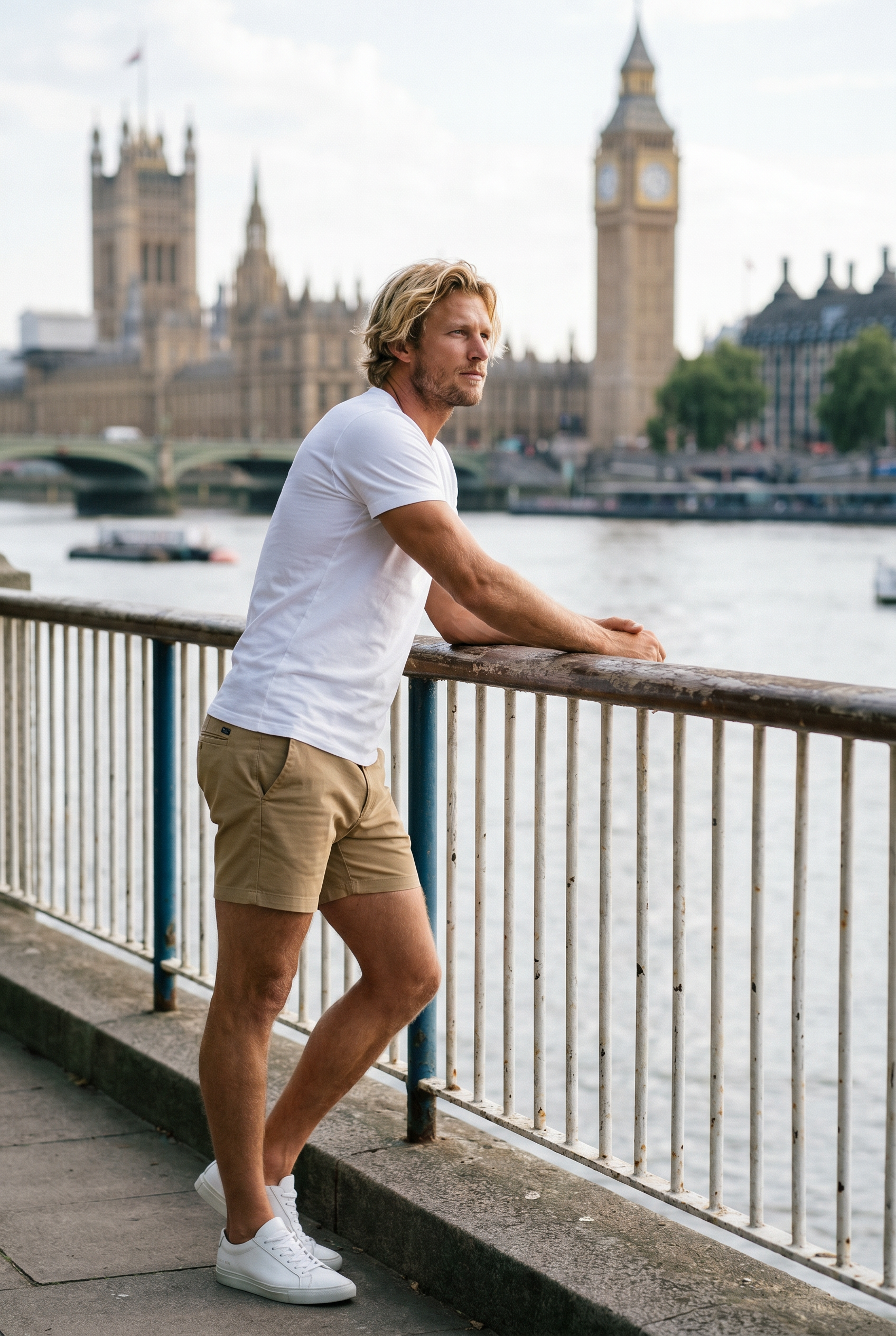 Men's Muscle Fit Chino Shorts | Blackstone London