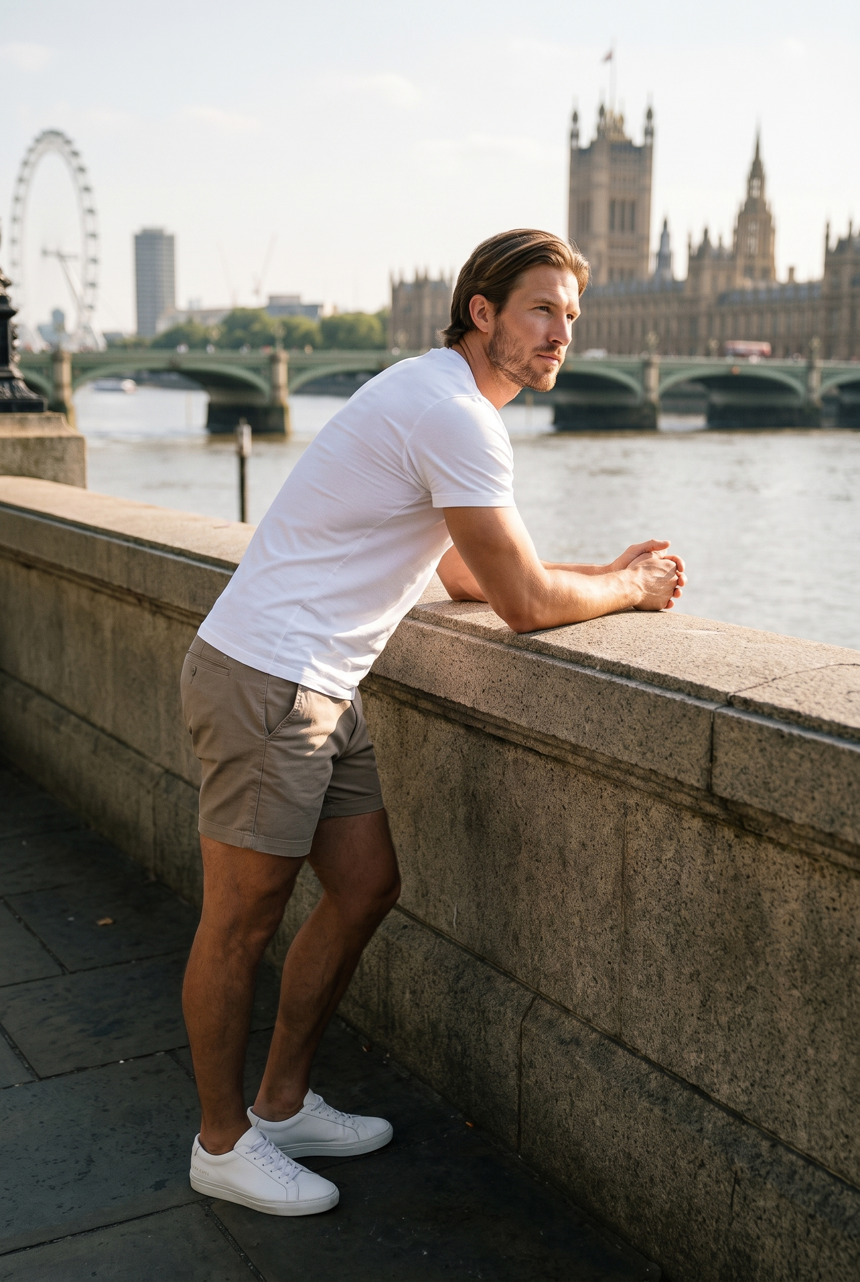 Men's Muscle Fit Chino Shorts | Blackstone London