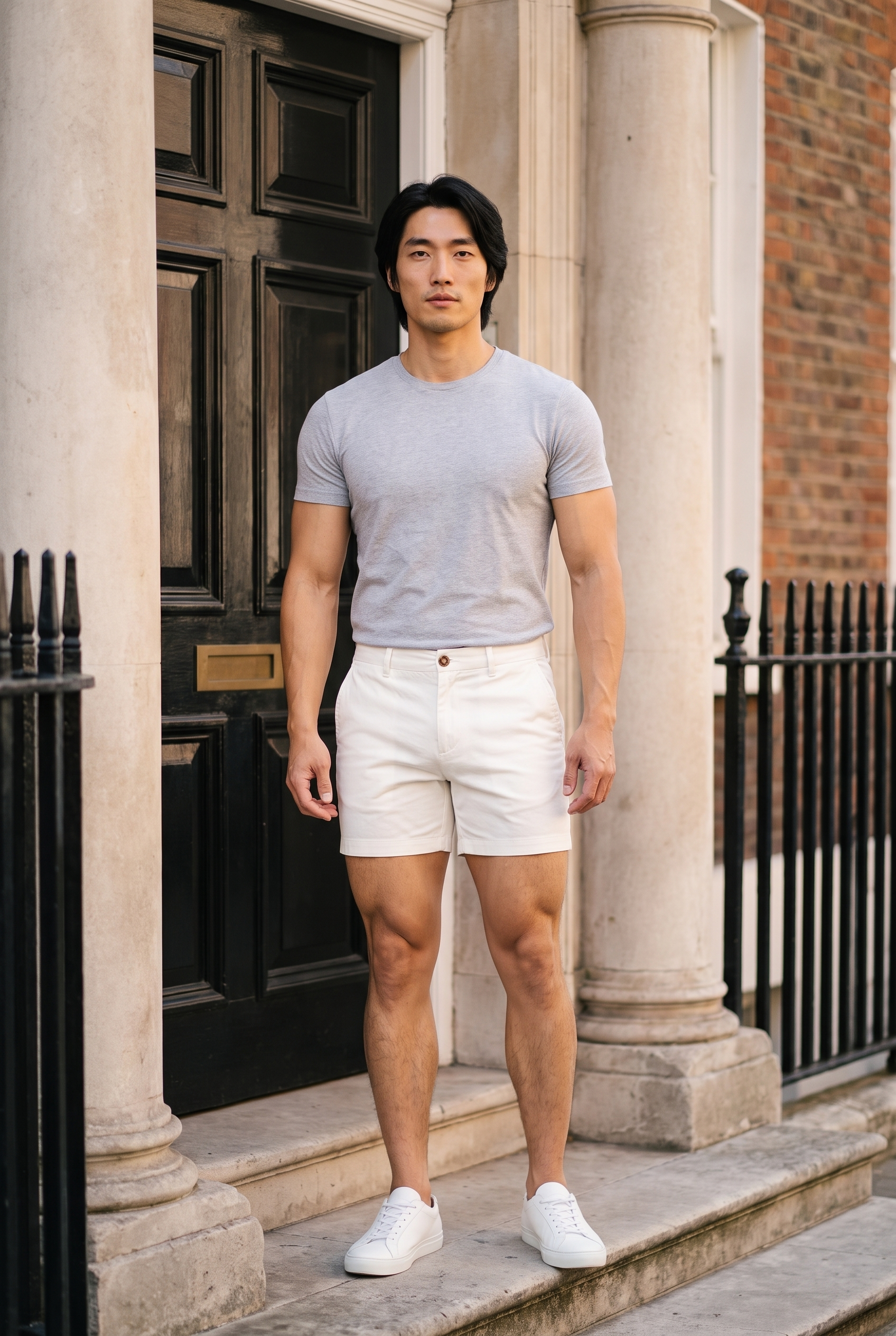 Men's Muscle Fit Chino Shorts | Blackstone London