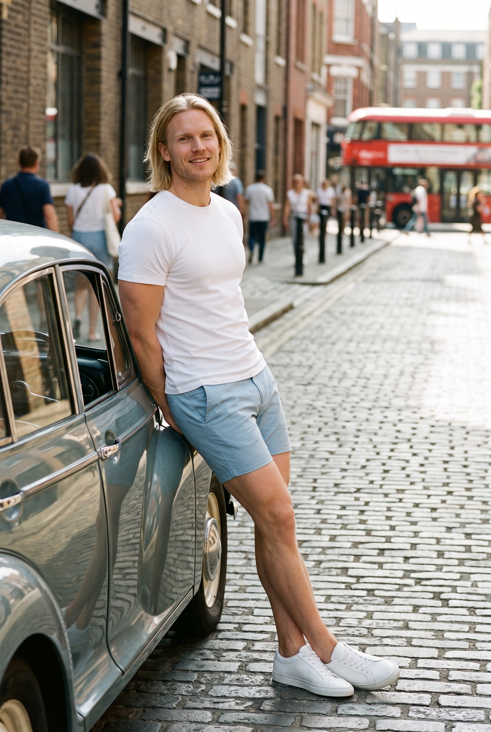 Men's Muscle Fit Chino Shorts | Blackstone London