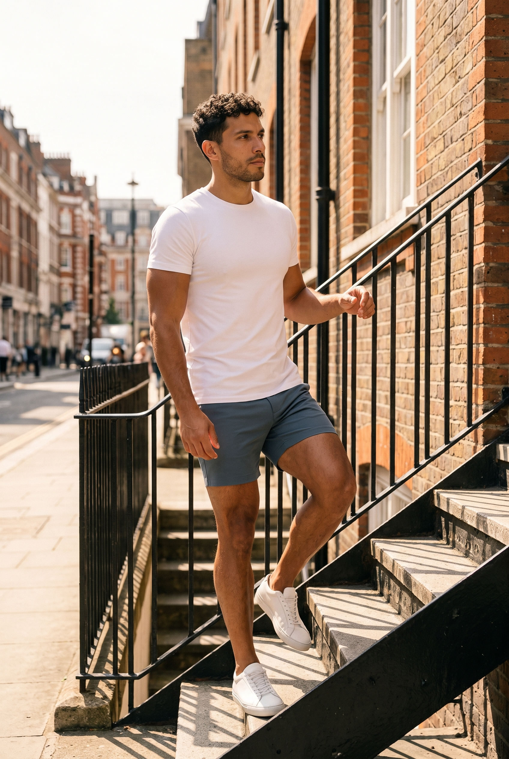 Men's Muscle Fit Chino Shorts | Blackstone London