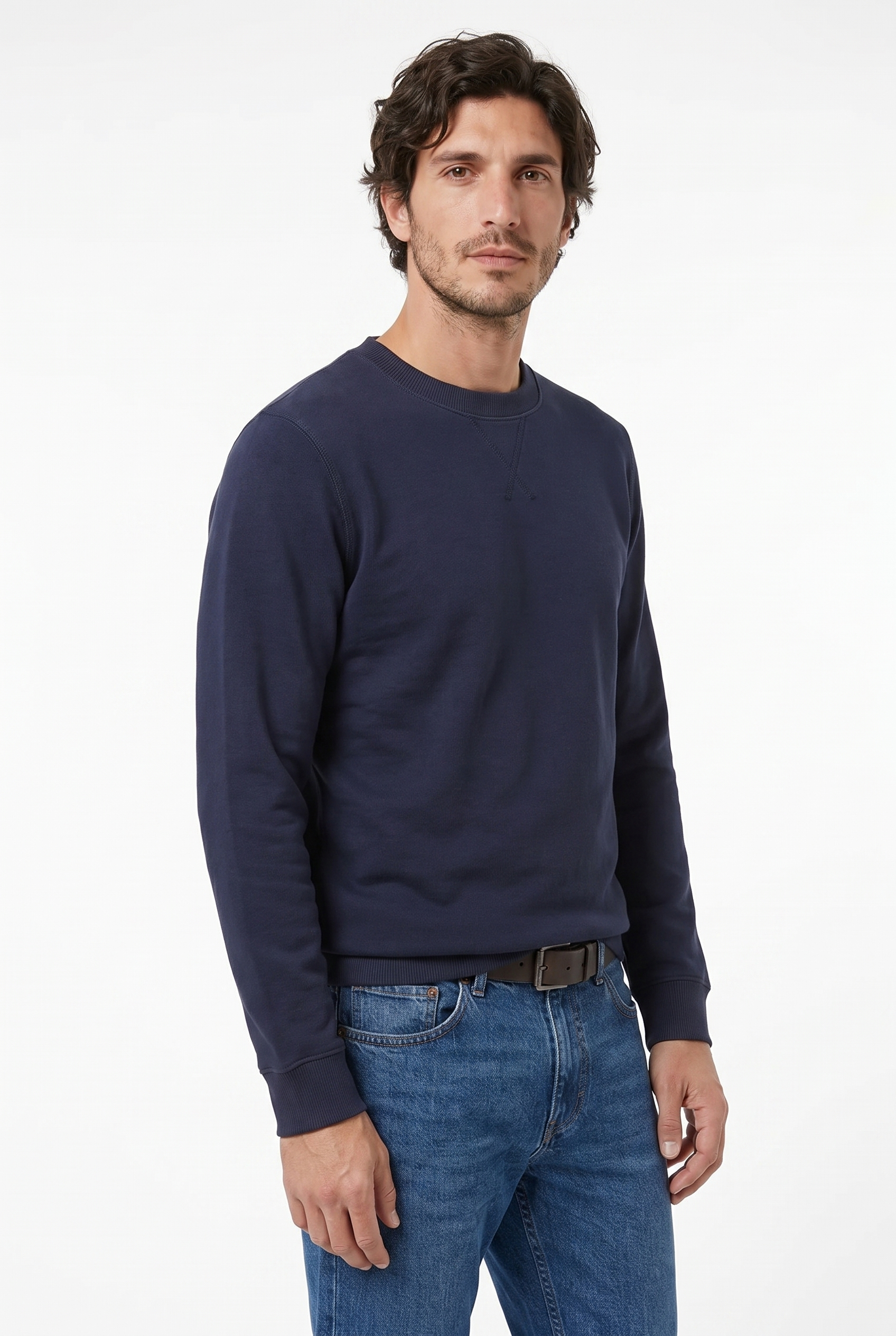 Men's Loopback Crewneck Sweatshirt | Blackstone London