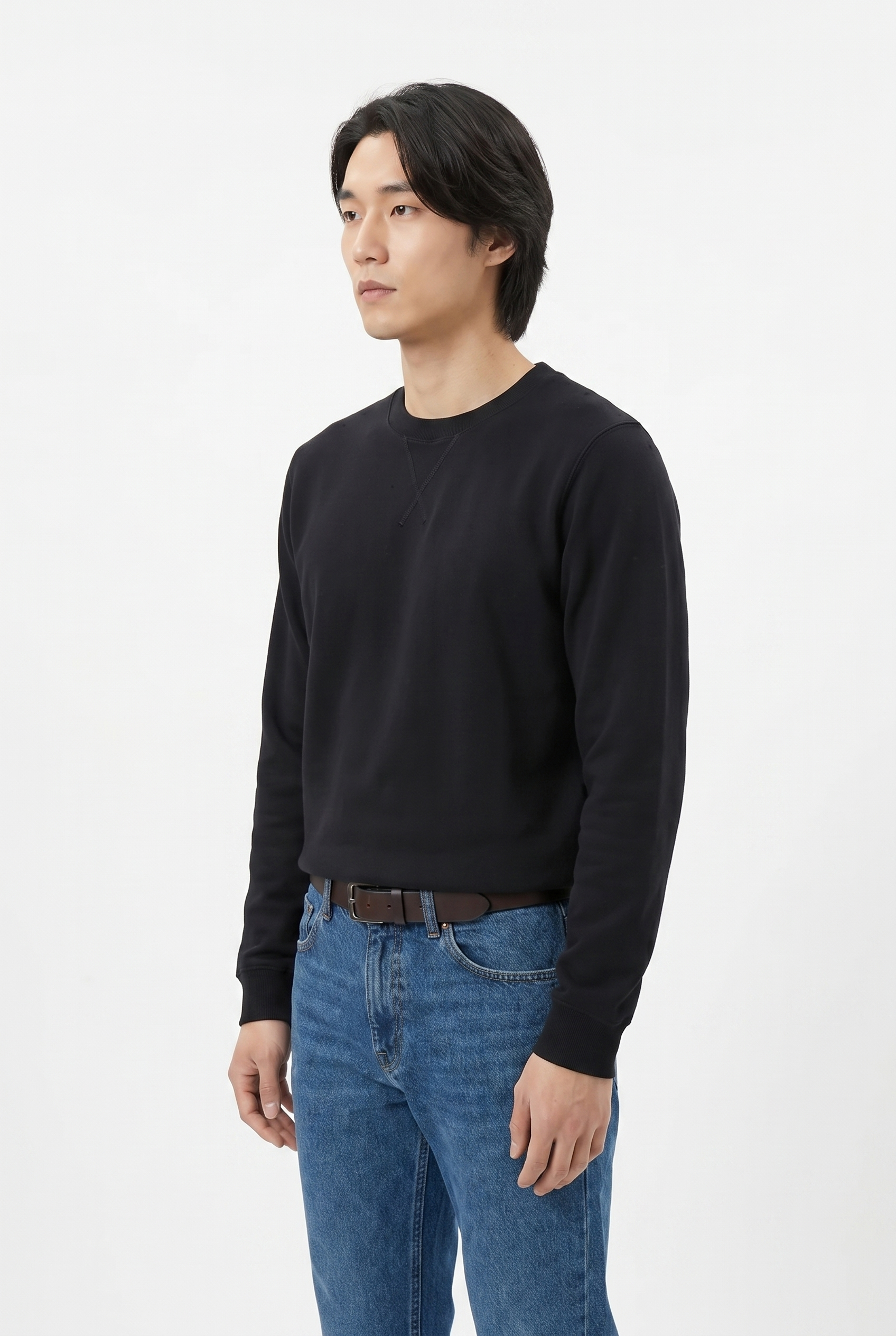 Men's Loopback Crewneck Sweatshirt | Blackstone London
