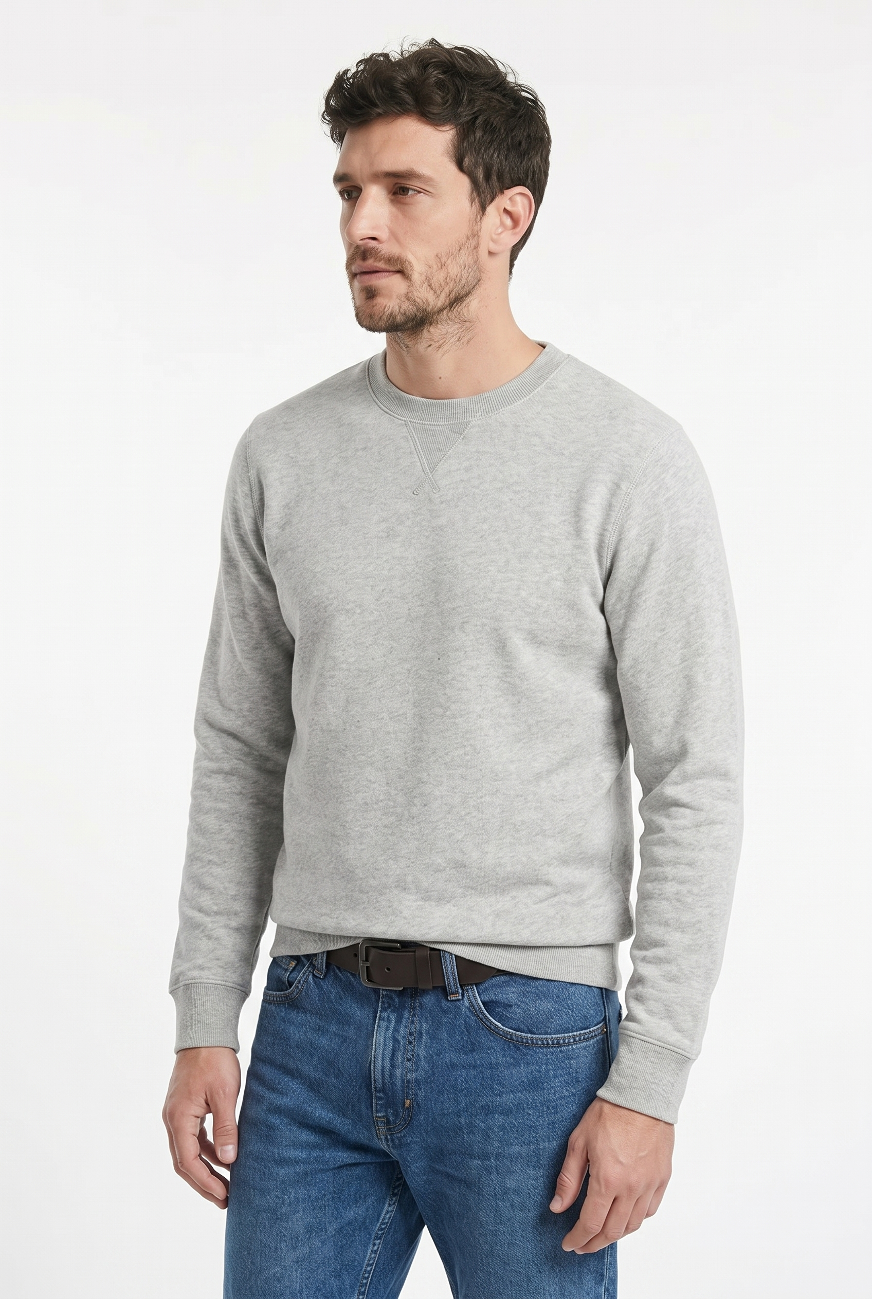 Men's Loopback Crewneck Sweatshirt | Blackstone London