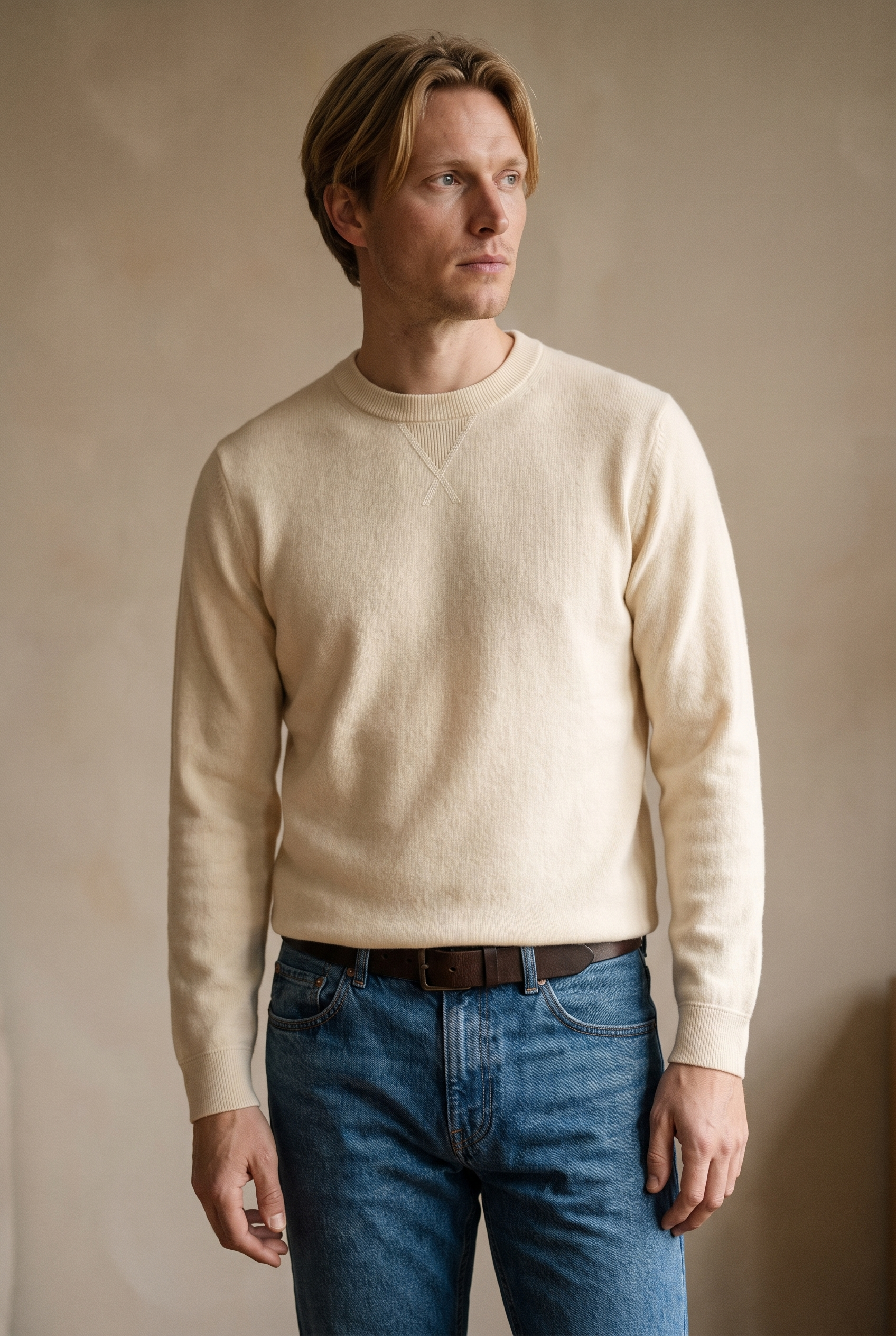 Men's Loopback Crewneck Sweatshirt | Blackstone London
