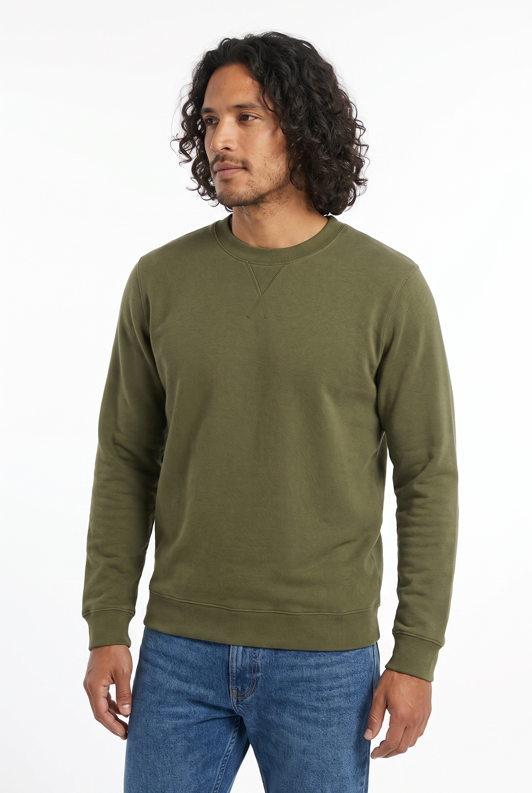 Men's Loopback Crewneck Sweatshirt | Blackstone London