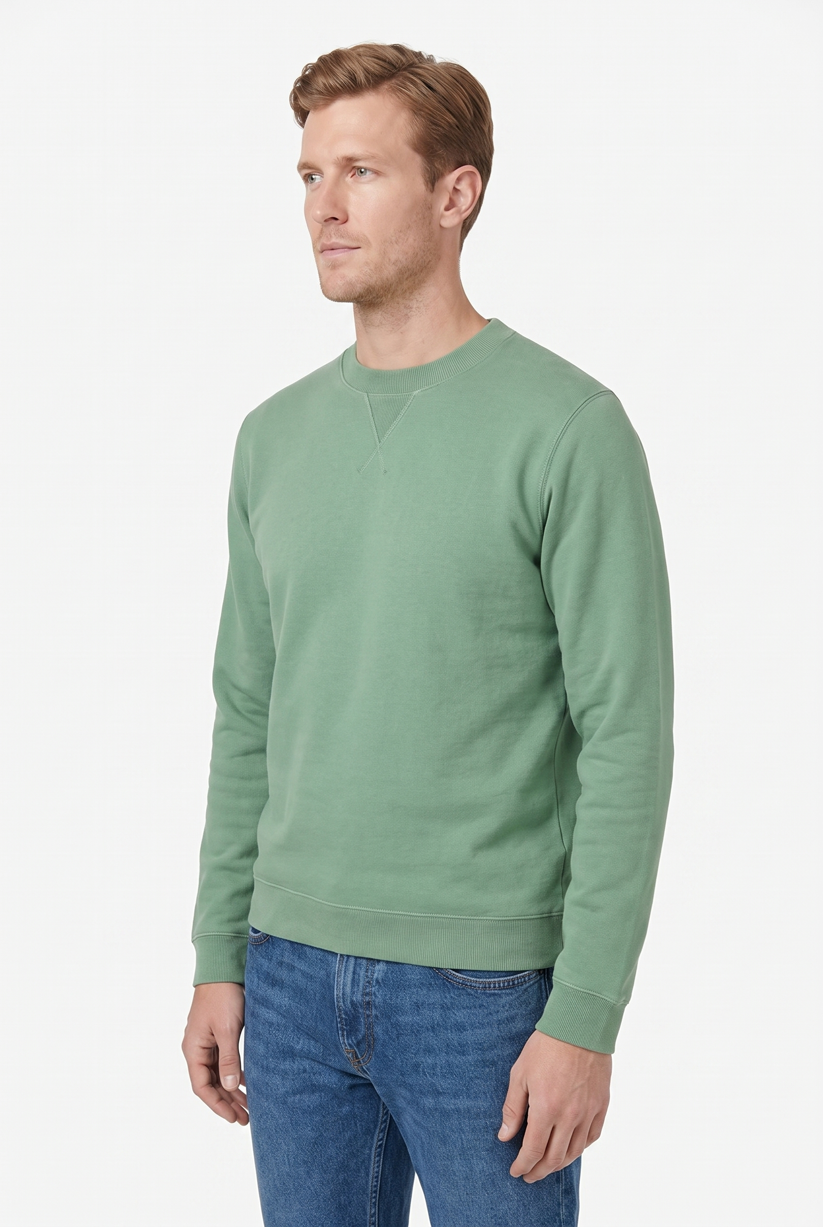 Men's Loopback Crewneck Sweatshirt | Blackstone London